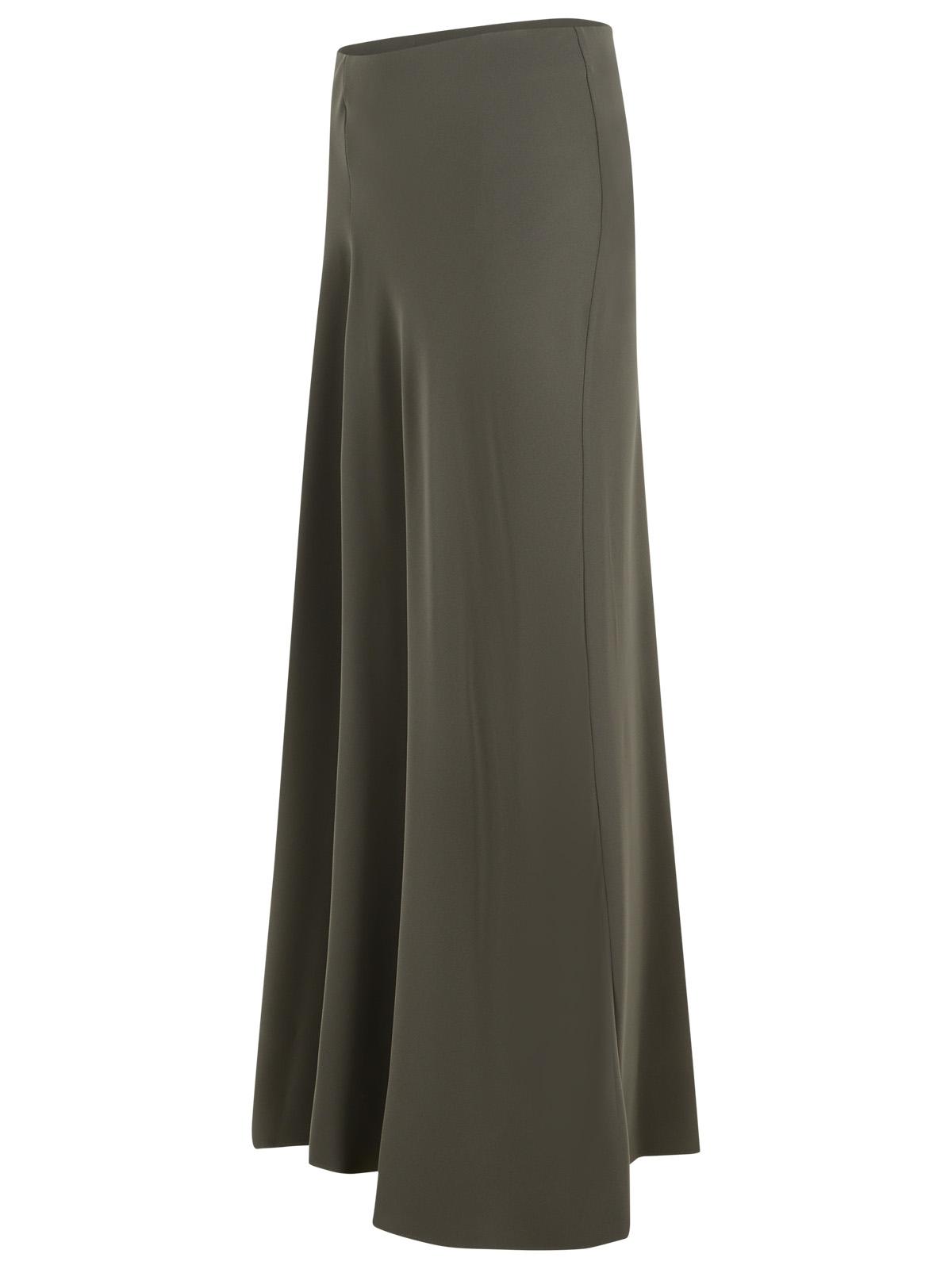 P.A.R.O.S.H. 'Poker' Long Skirt In Grey Polyester Women P.A.R.O.S.H.