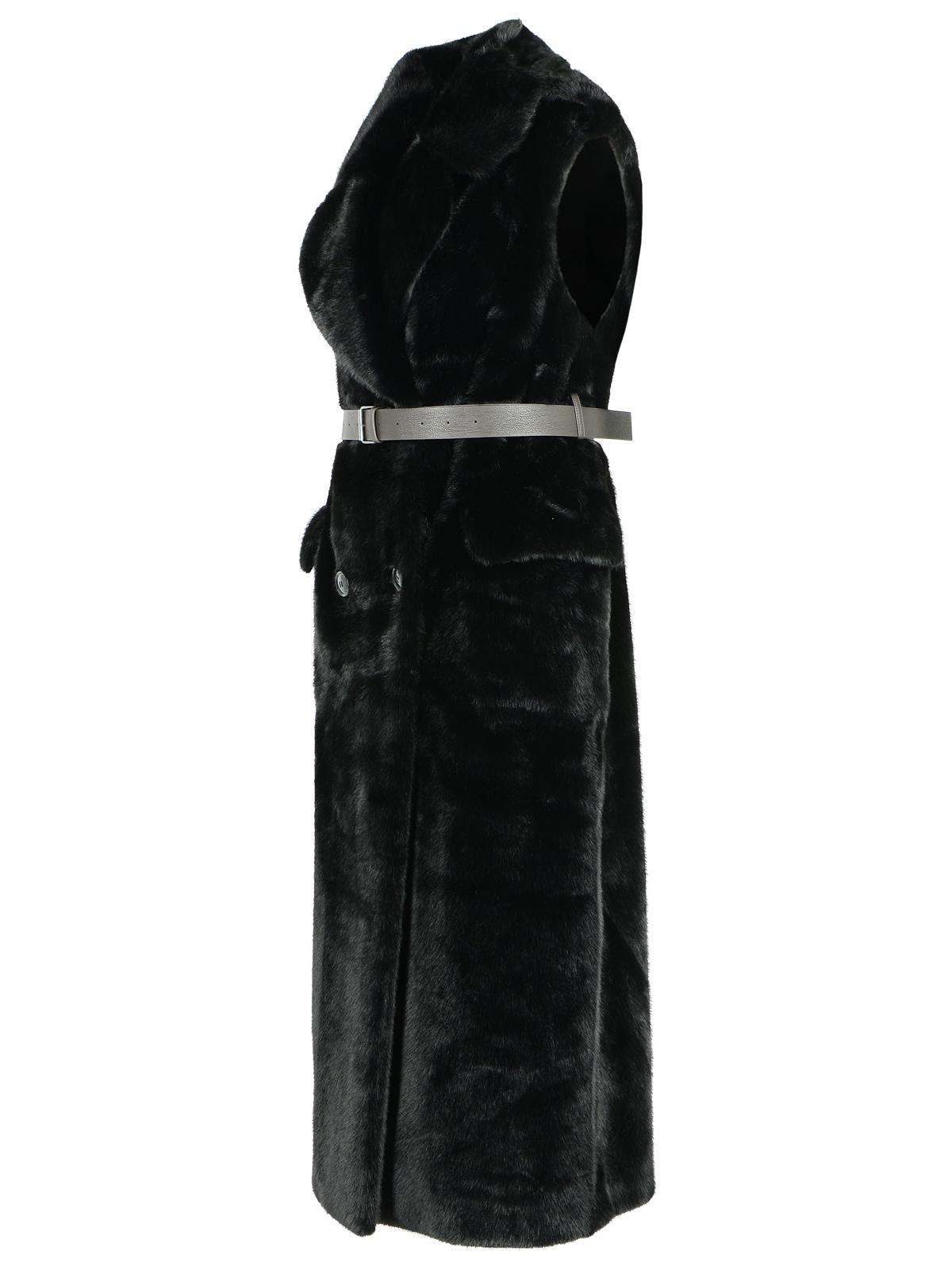 P.A.R.O.S.H. Black Faux Fur Coat Women P.A.R.O.S.H.