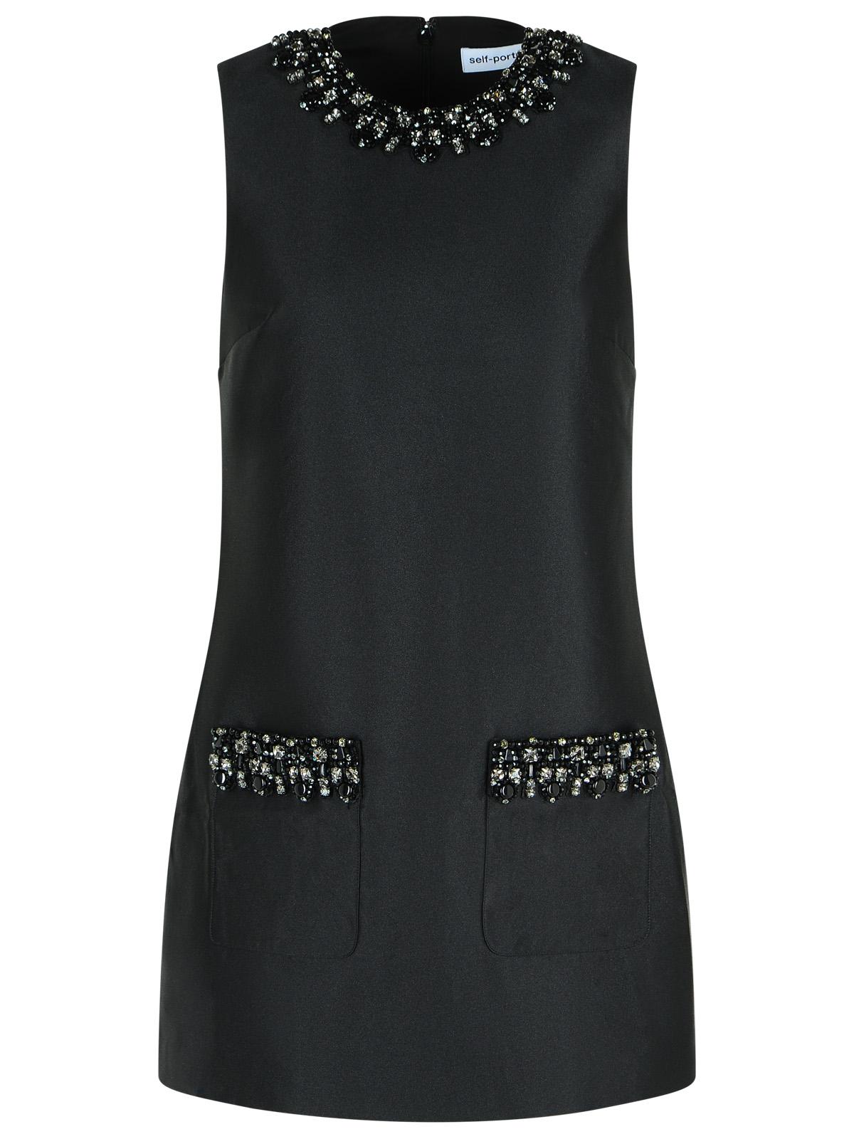 Self Portrait Black Polyester Dress Women SELF-PORTRAIT
