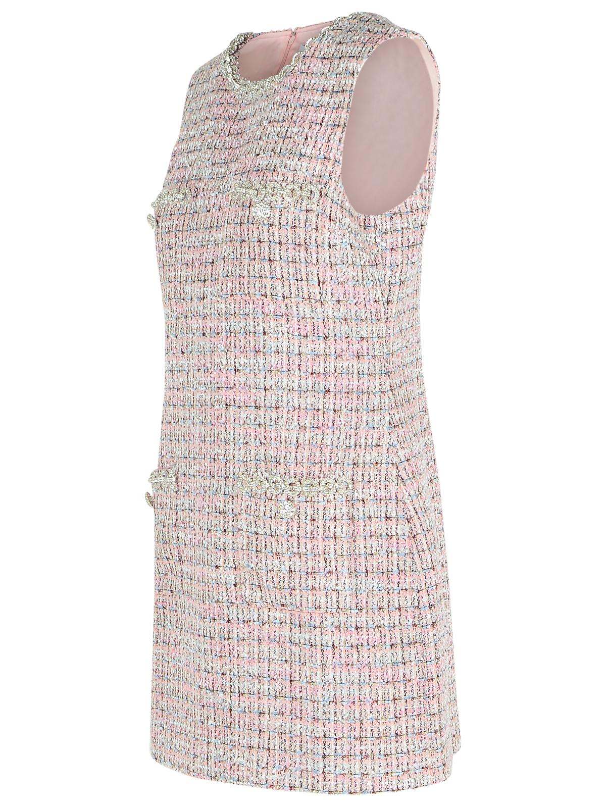 Self Portrait Sleeveless Pink Polyester Mini Dress Women SELF-PORTRAIT