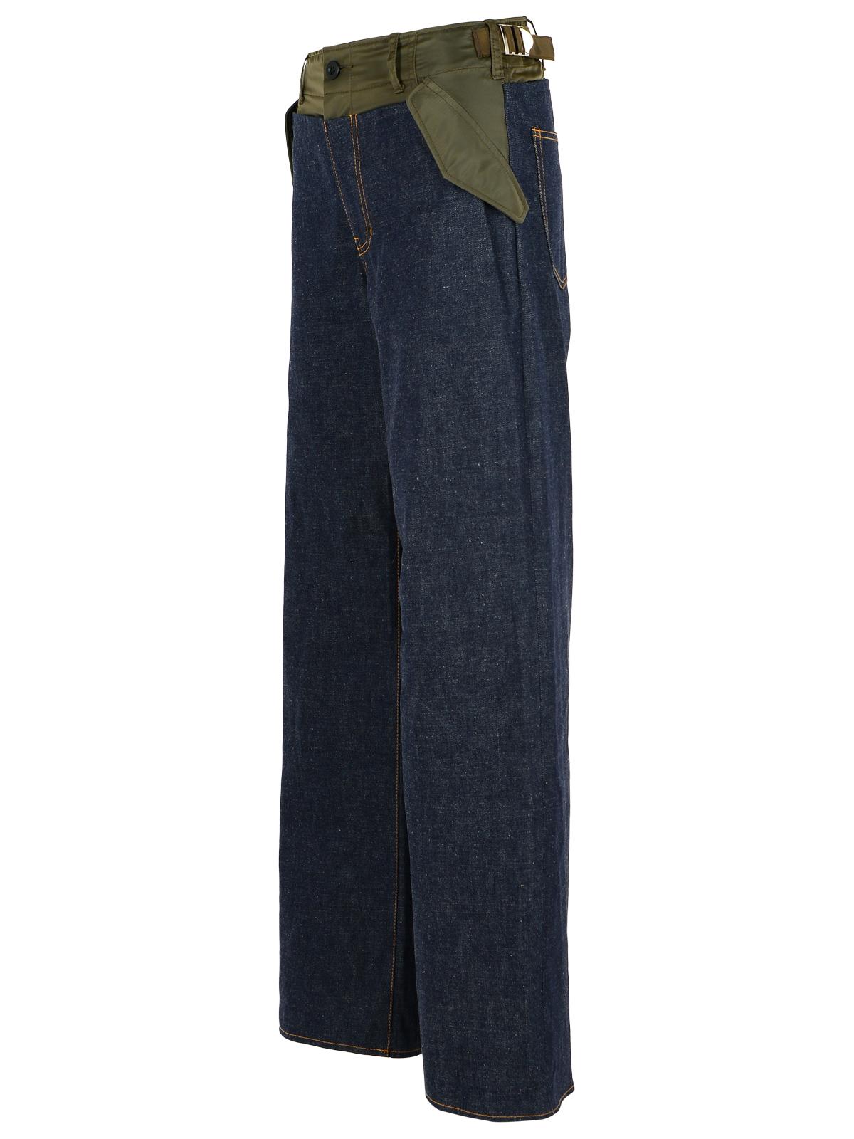 Sacai Blue Cotton Jeans Women SACAI