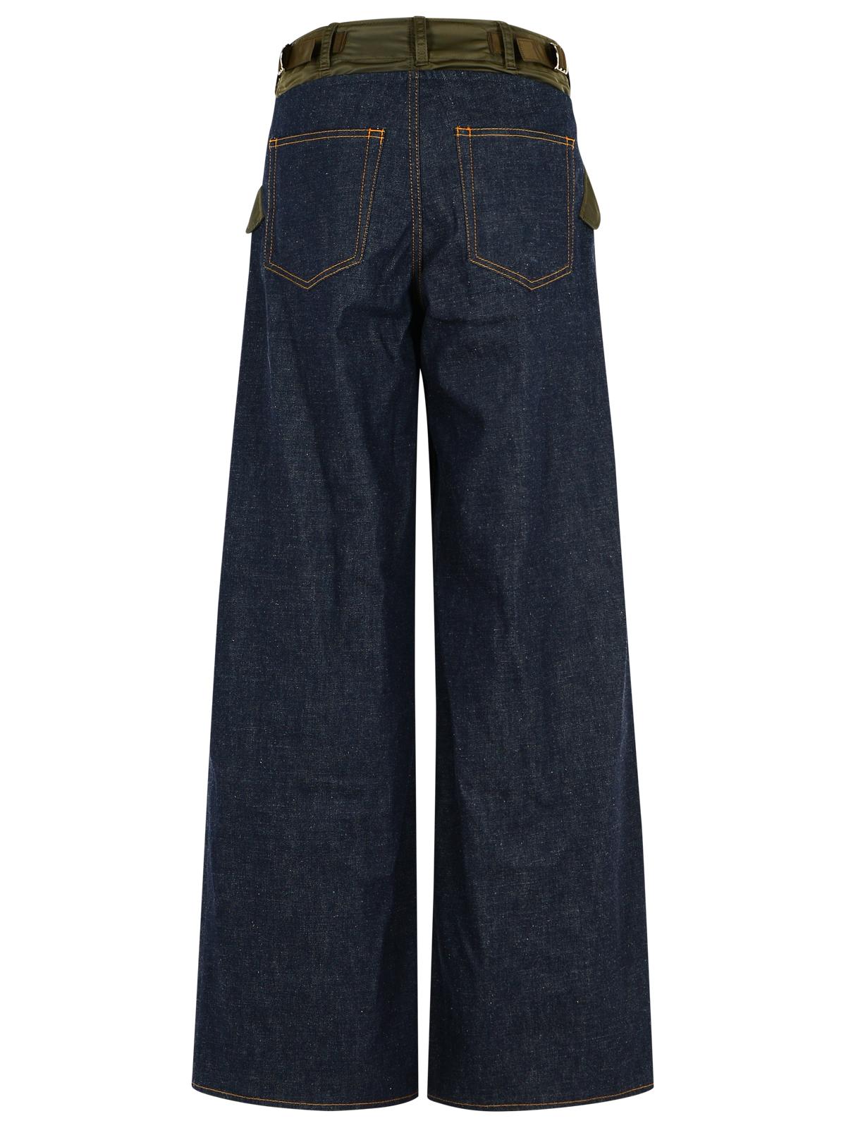 Sacai Blue Cotton Jeans Women SACAI