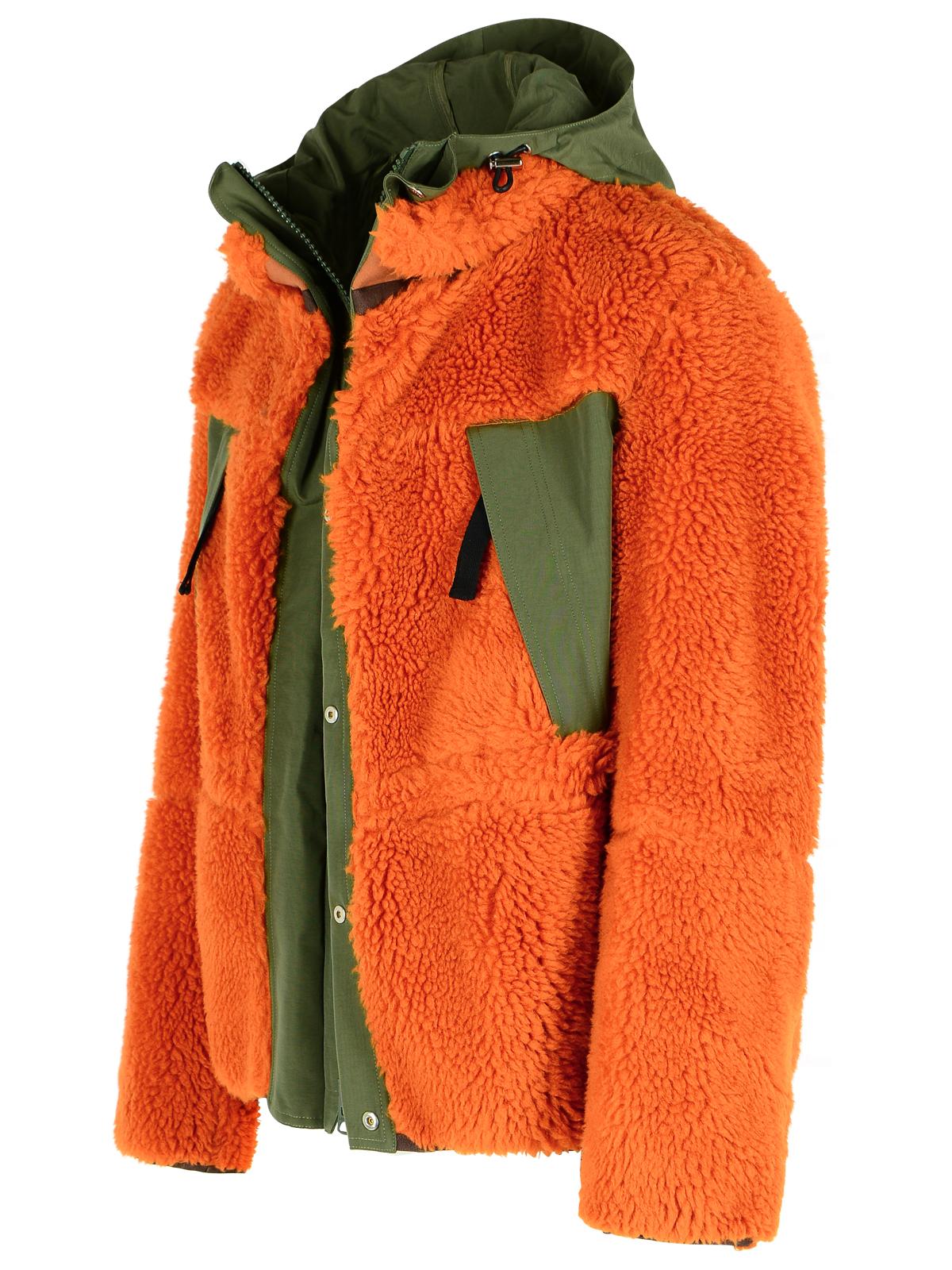 Sacai 'Sherling' Orange Wool Blend Jacket Men SACAI