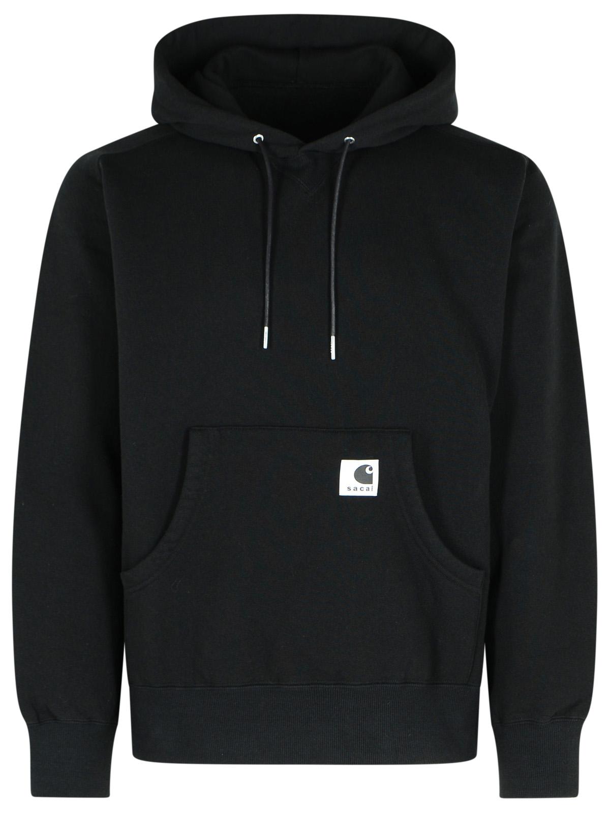 Sacai 'Charhartt Work In Progress' Black Cotton Sweatshirt Men SACAI