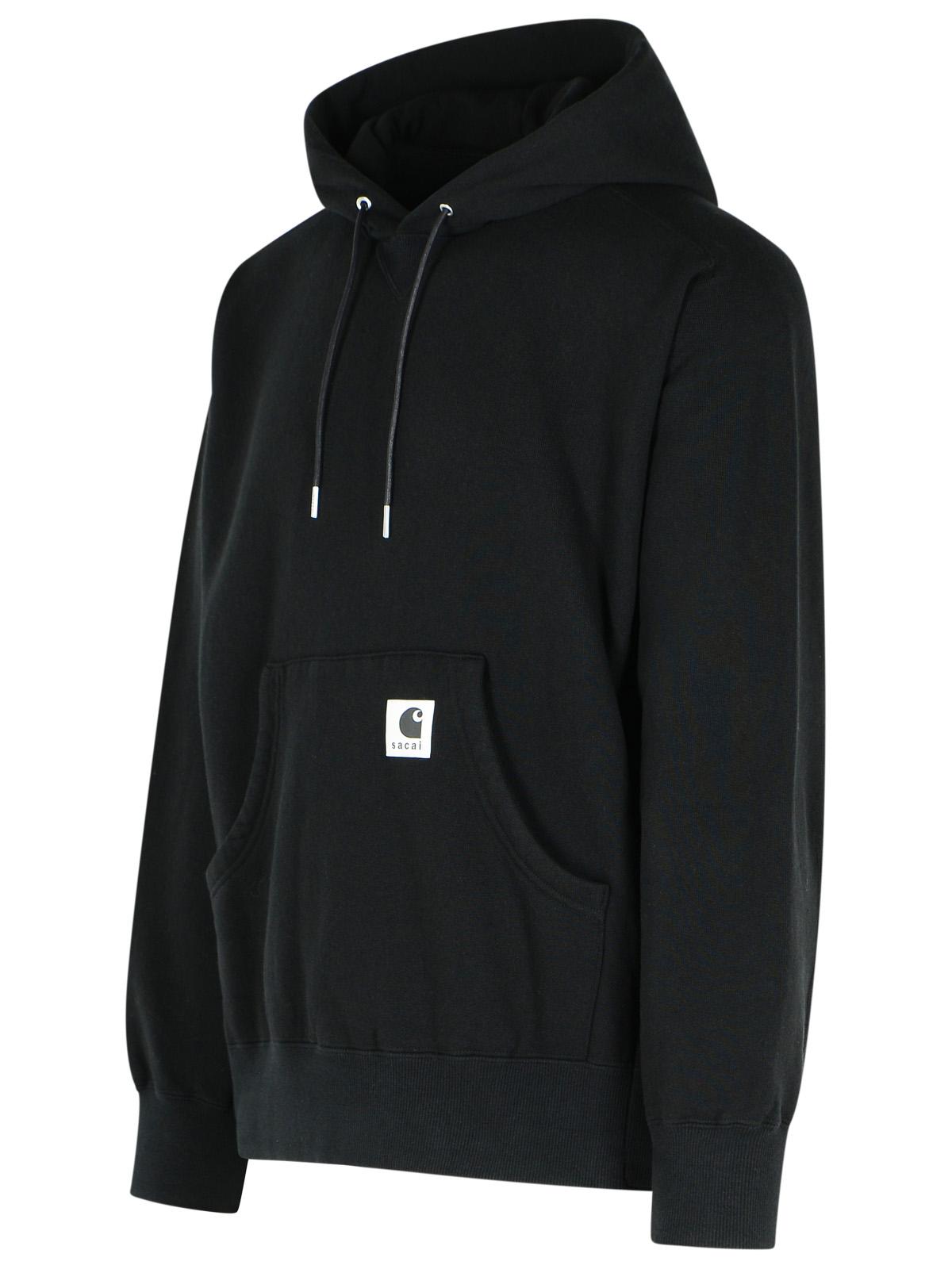Sacai 'Charhartt Work In Progress' Black Cotton Sweatshirt Men SACAI