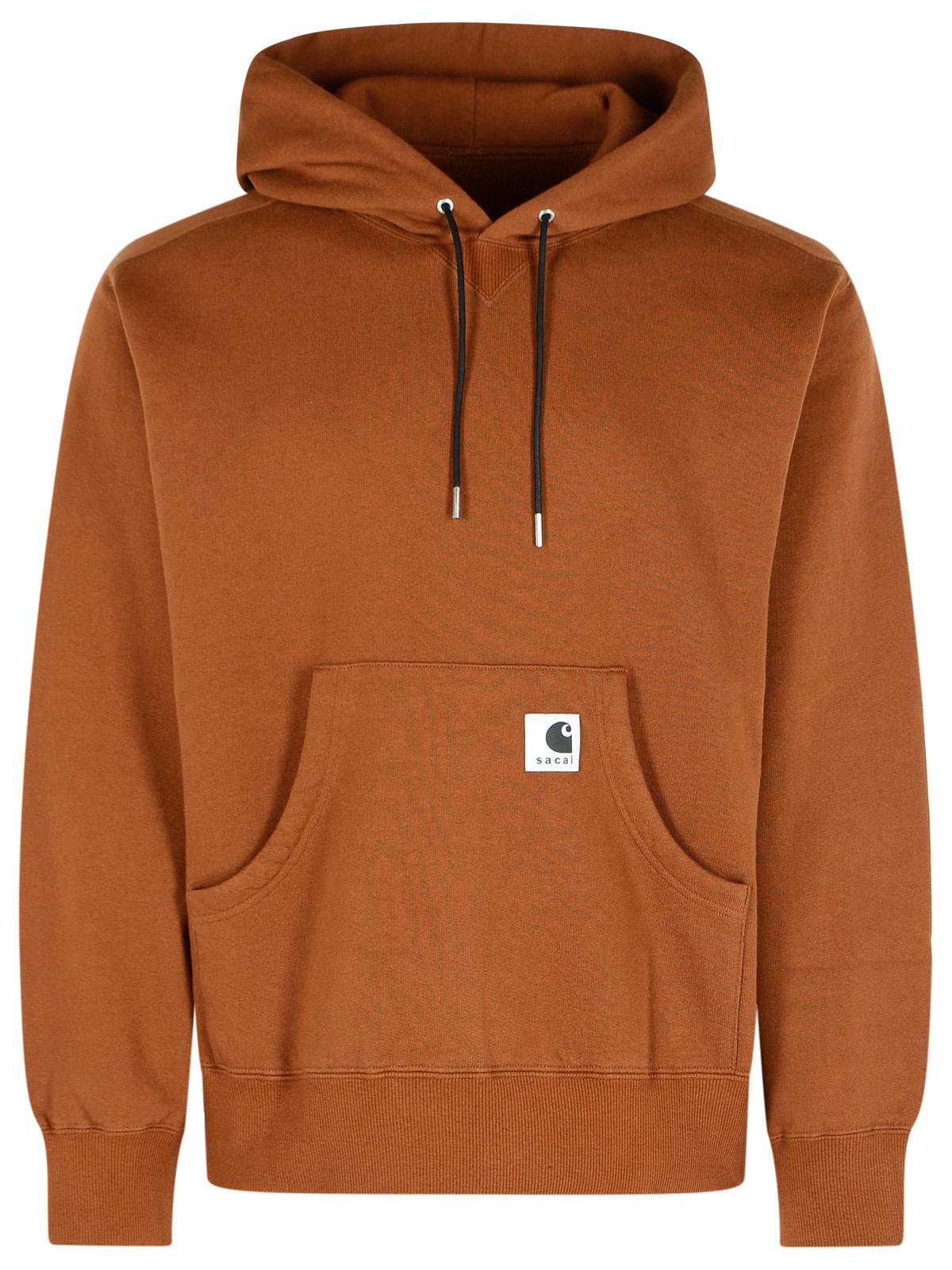 Sacai 'Charhartt Work In Progress' Brown Cotton Sweatshirt Men SACAI