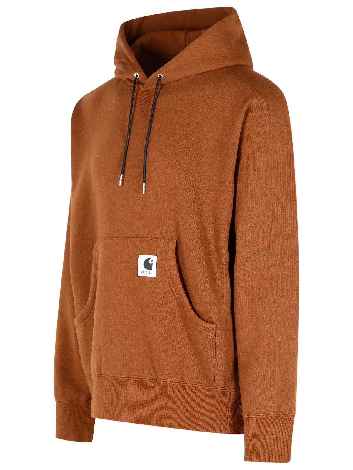 Sacai 'Charhartt Work In Progress' Brown Cotton Sweatshirt Men SACAI