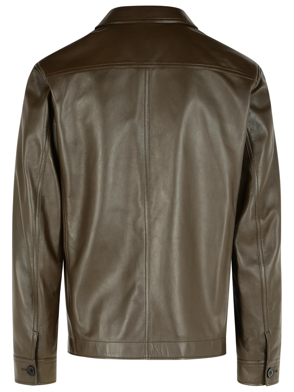 Tom Ford Tobacco Leather Jacket Men TOM FORD