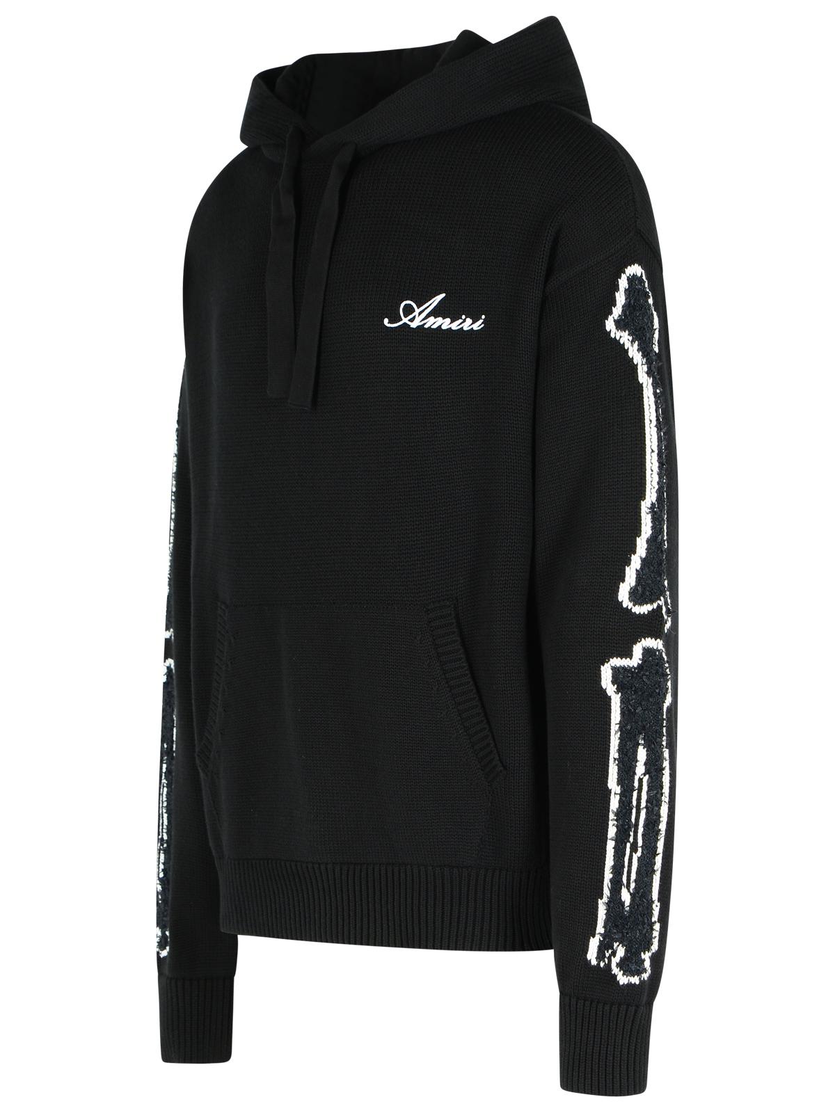 Amiri 'Bones' Black Cotton Sweater Men