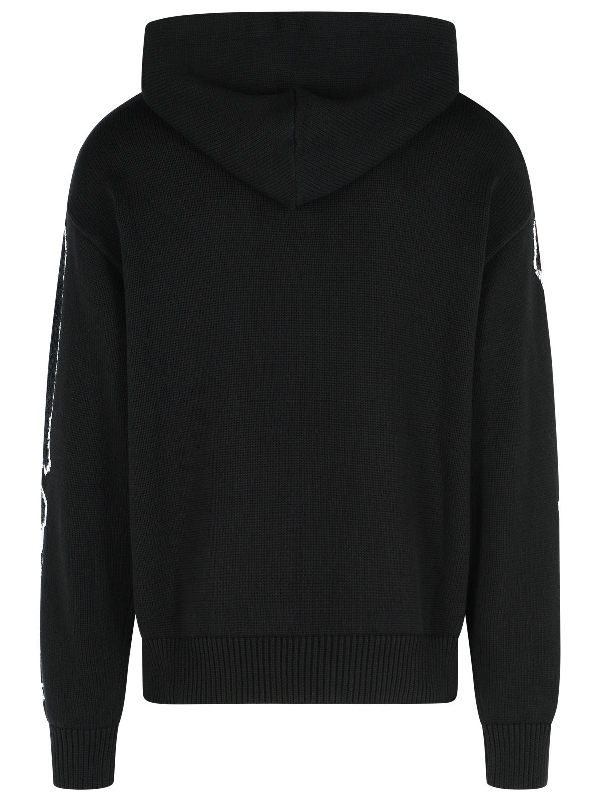 Amiri 'Bones' Black Cotton Sweater Men