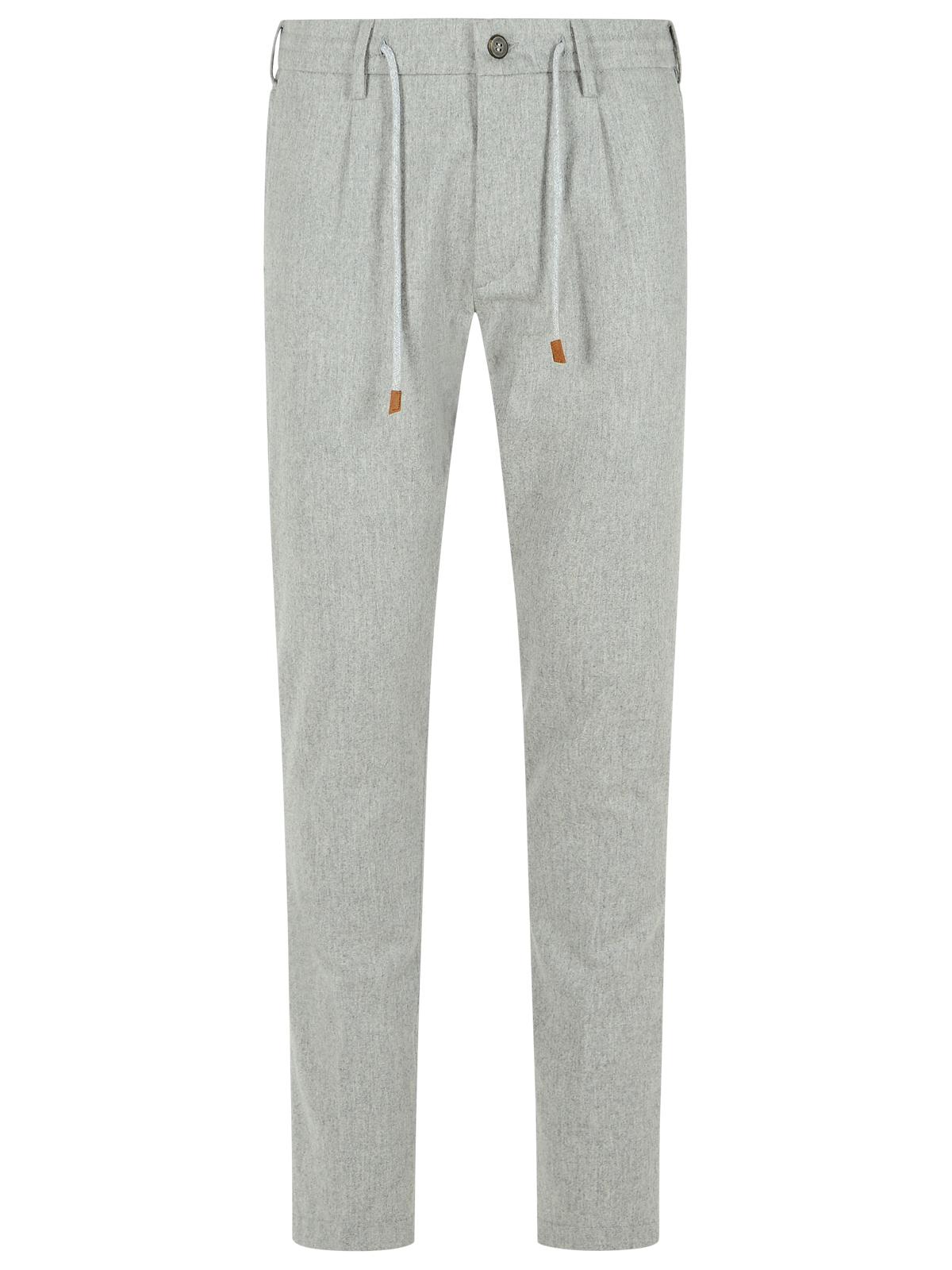 Eleventy Light Grey Wool Blend Trousers Men ELEVENTY