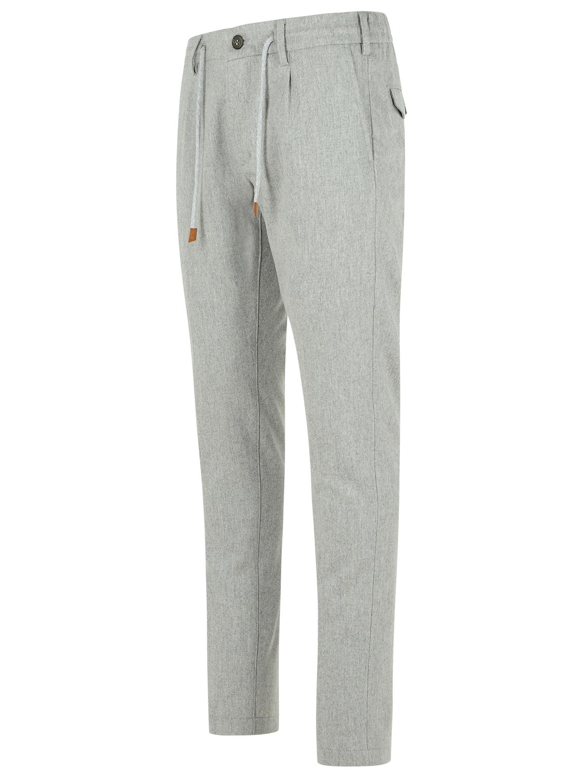 Eleventy Light Grey Wool Blend Trousers Men ELEVENTY