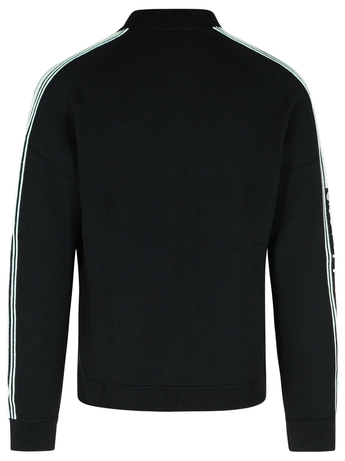 Casablanca Black Merino Wool Sweatshirt Men CASABLANCA