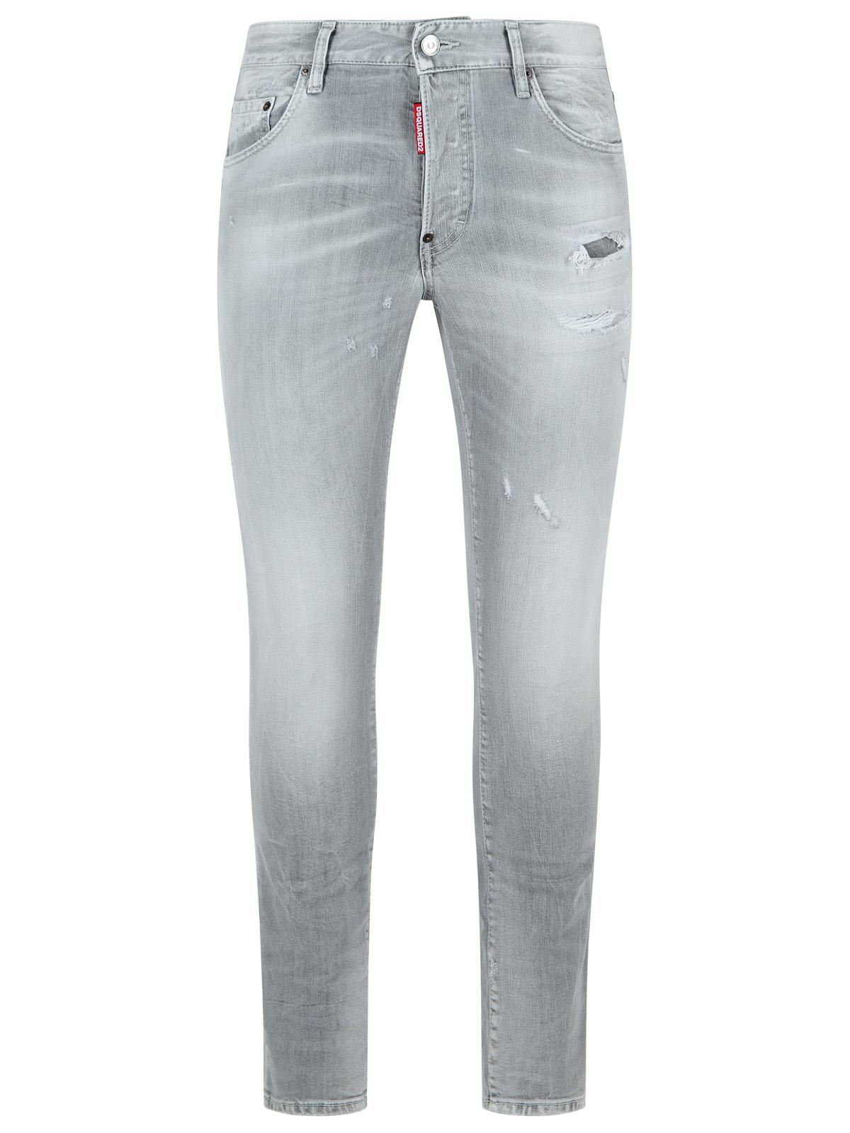 Dsquared2 'Skater' Grey Cotton Denim Jeans Men