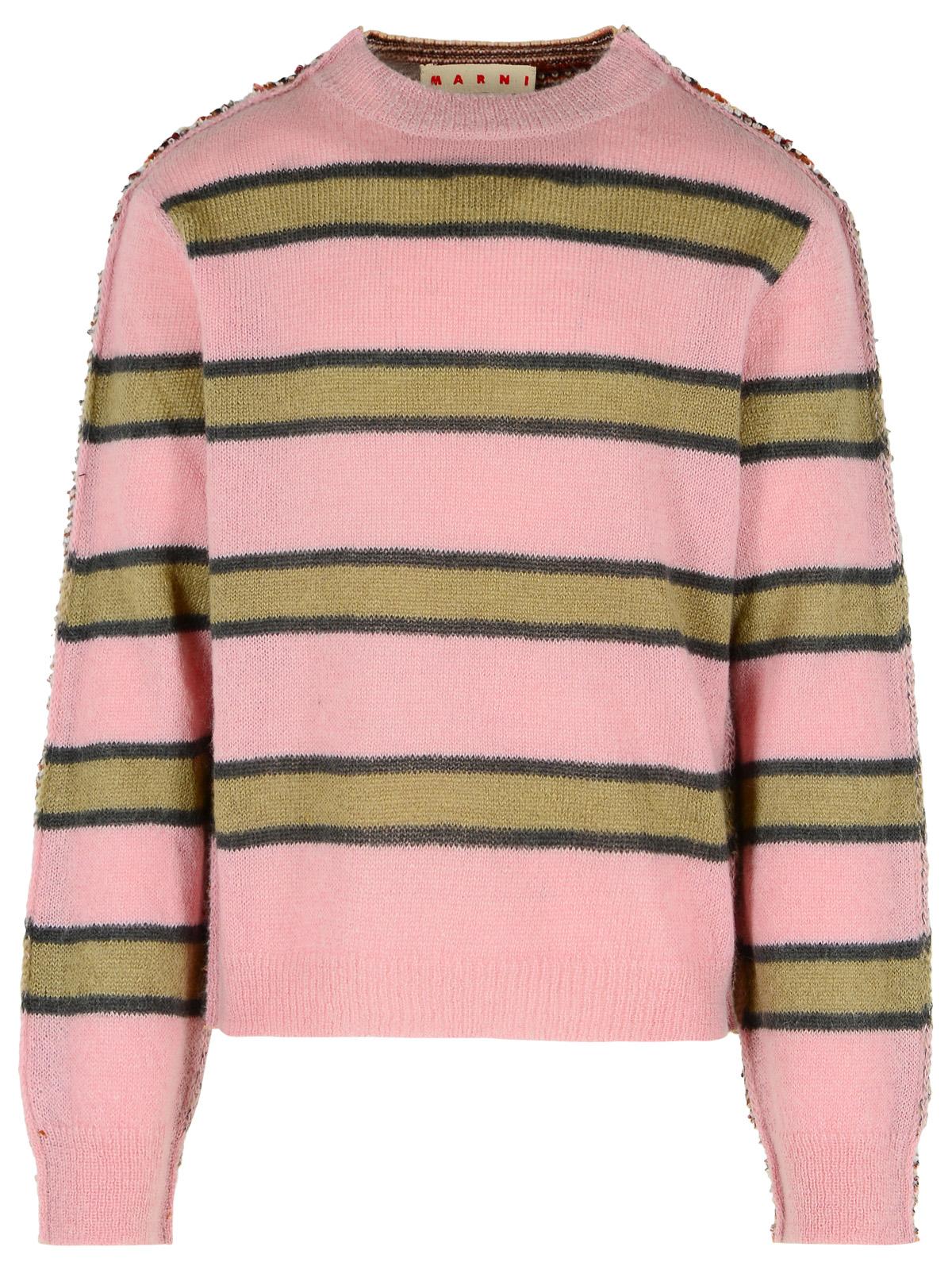Marni Pink Mohair Blend Sweater Men MARNI