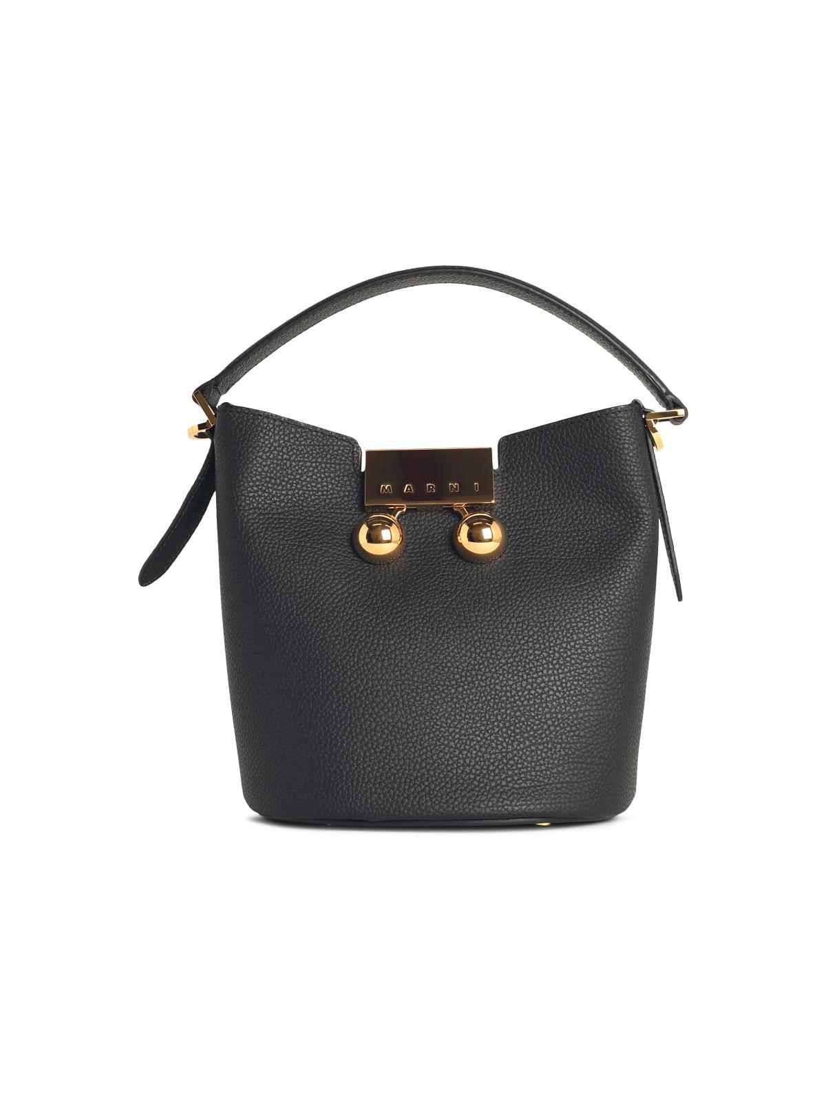 Marni 'Trunkaroo' Black Leather Bag Women MARNI
