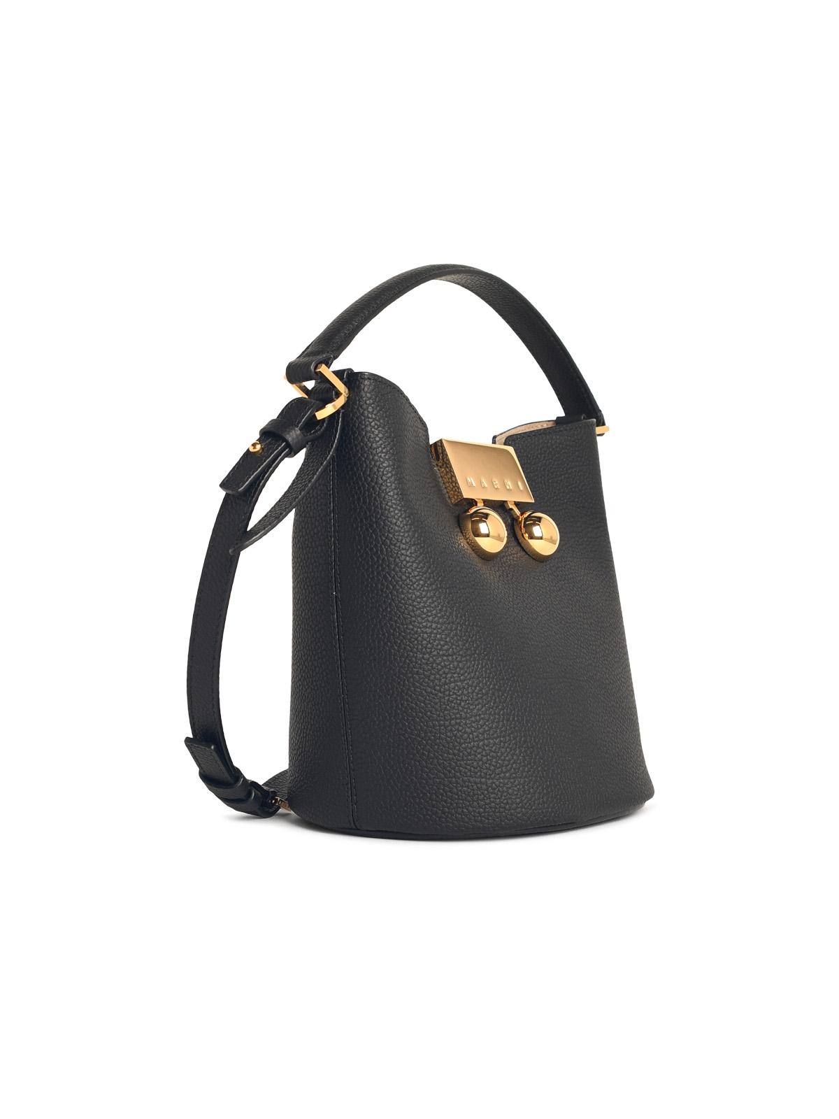 Marni 'Trunkaroo' Black Leather Bag Women MARNI