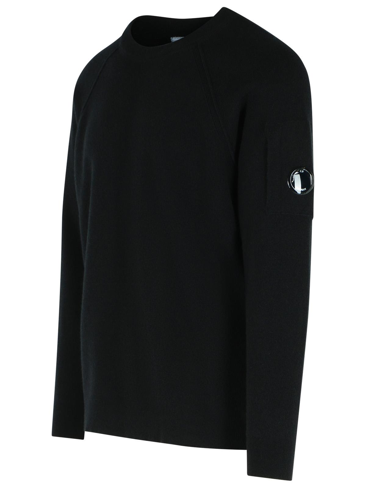 C.P. Company 'Grs' Black Wool Blend Sweatshirt Men C.P. COMPANY
