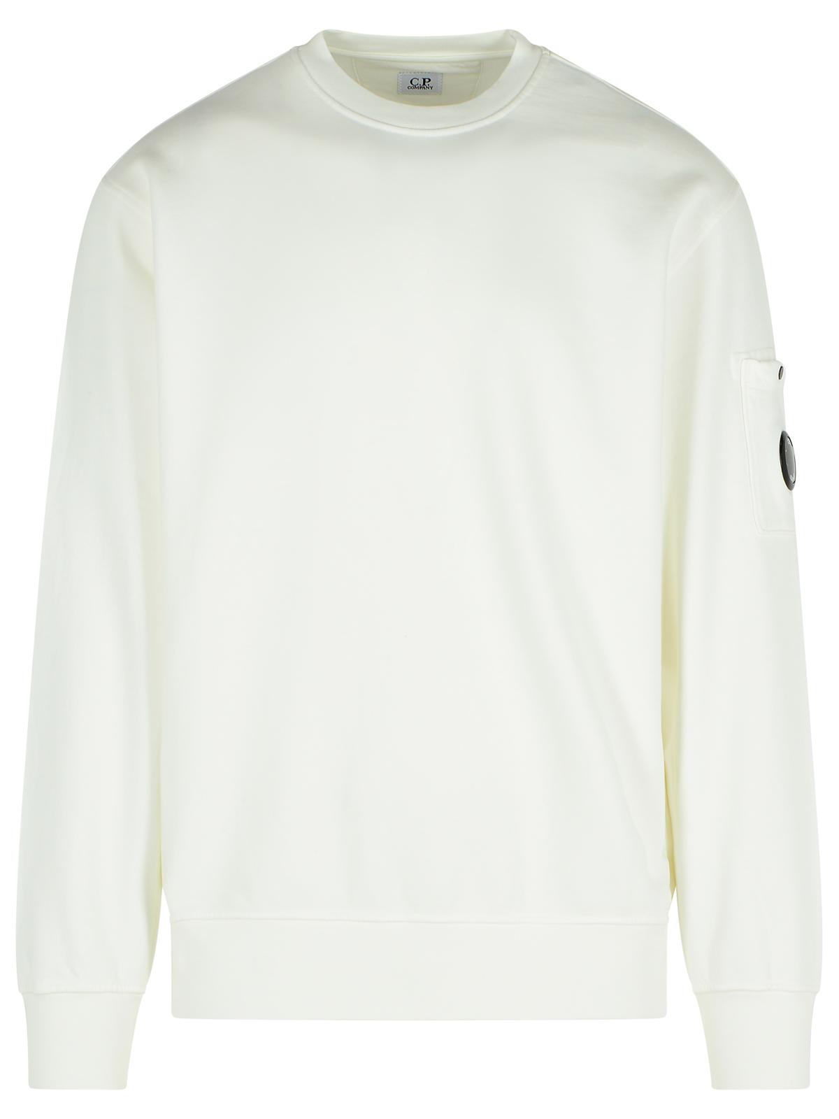 C.P. Company White Cotton Sweatshirt Men C.P. COMPANY