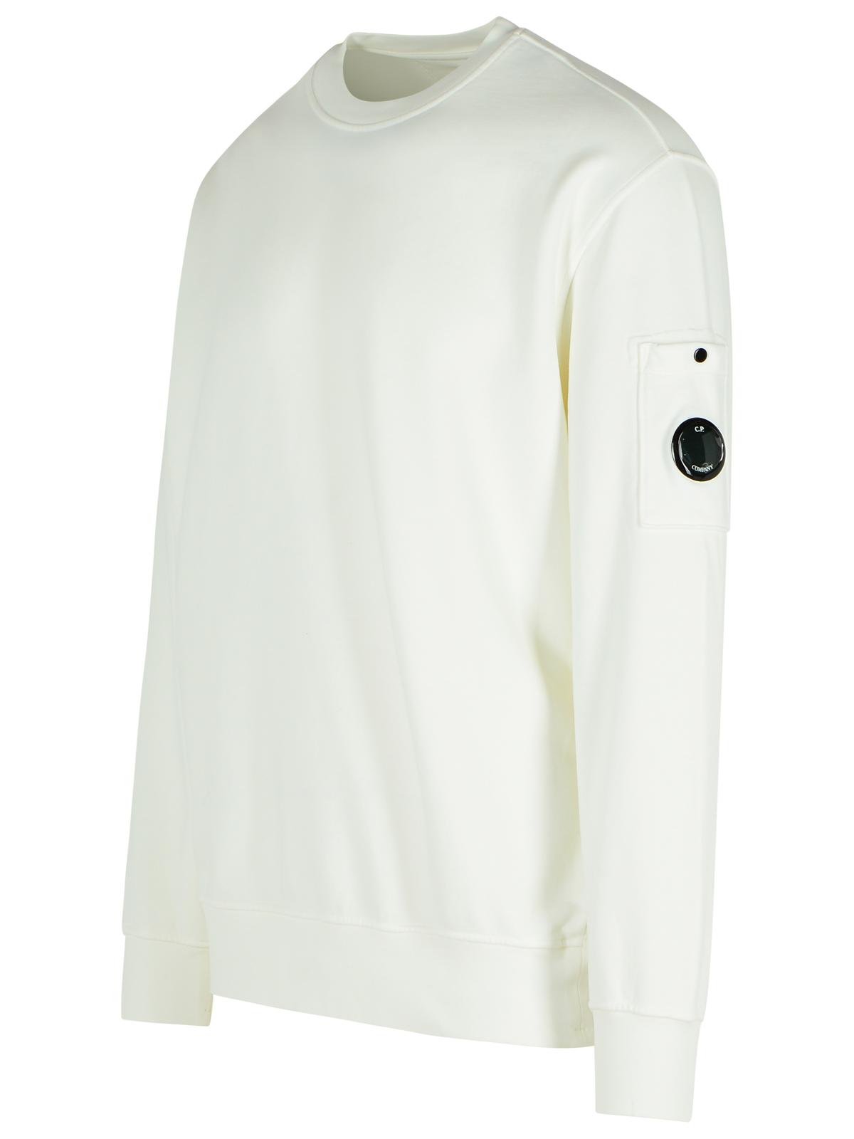 C.P. Company White Cotton Sweatshirt Men C.P. COMPANY