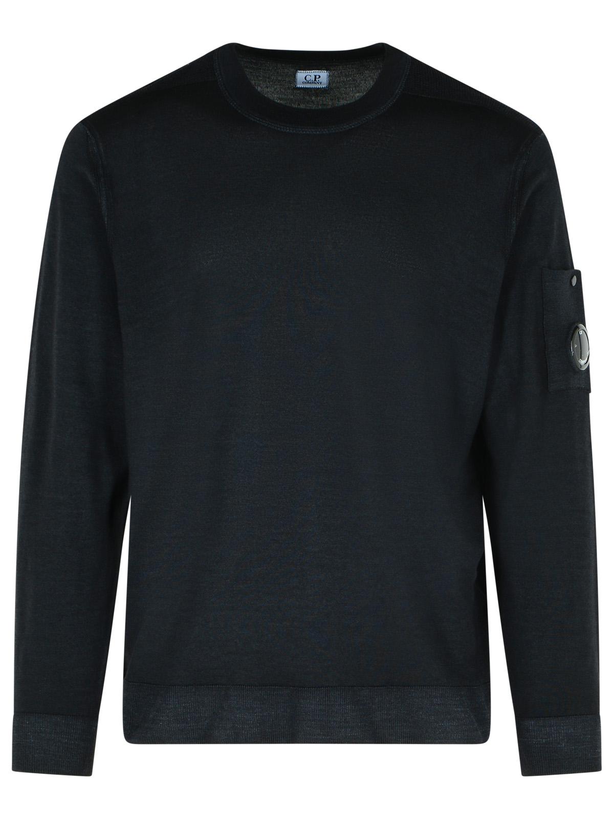 C.P. Company Black Wool Sweater Men C.P. COMPANY