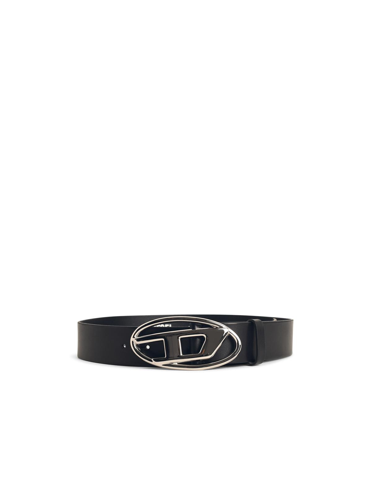 Diesel 'B-1Dr W' Black Leather Belt Women DIESEL