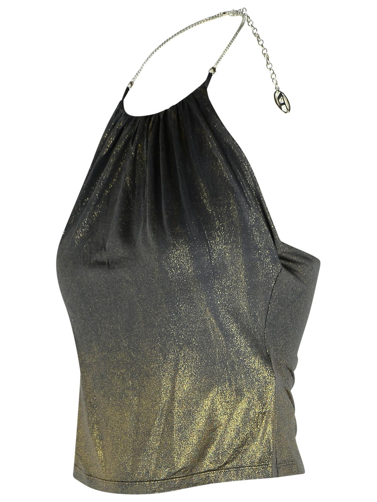 Diesel Grey Acetate Blend Top Women DIESEL