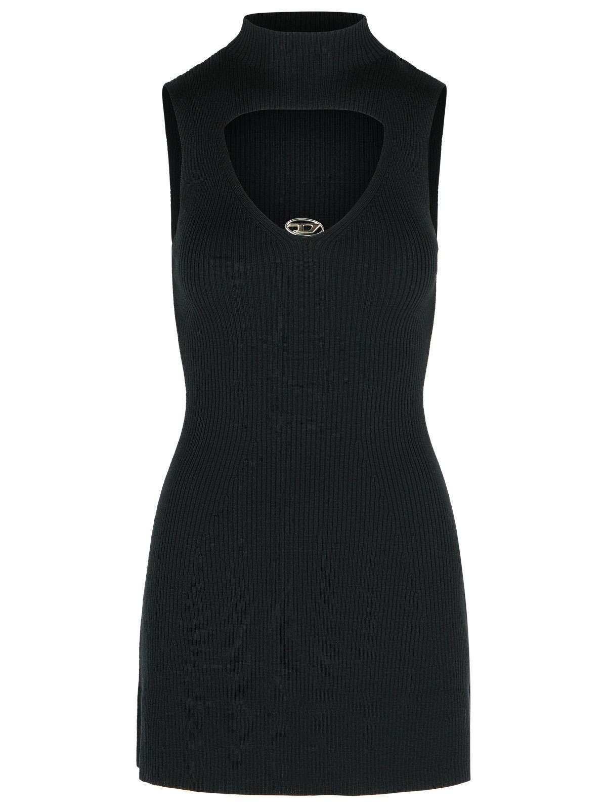 Diesel 'Oloni' Short Black Wool Dress Women DIESEL