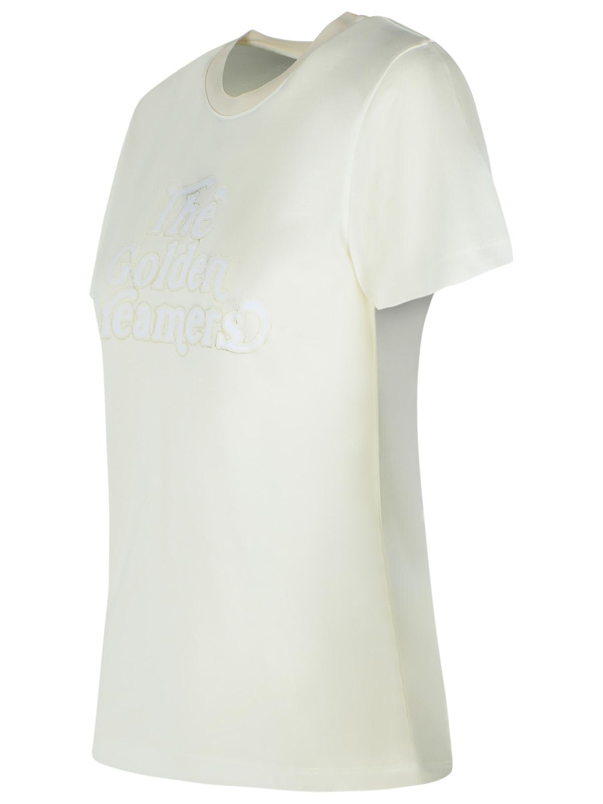 Golden Goose White Viscose Blend T-Shirt Women GOLDEN GOOSE