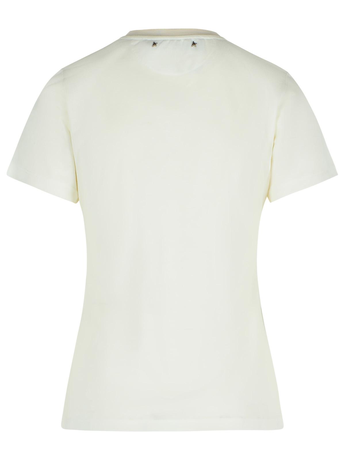 Golden Goose White Viscose Blend T-Shirt Women GOLDEN GOOSE