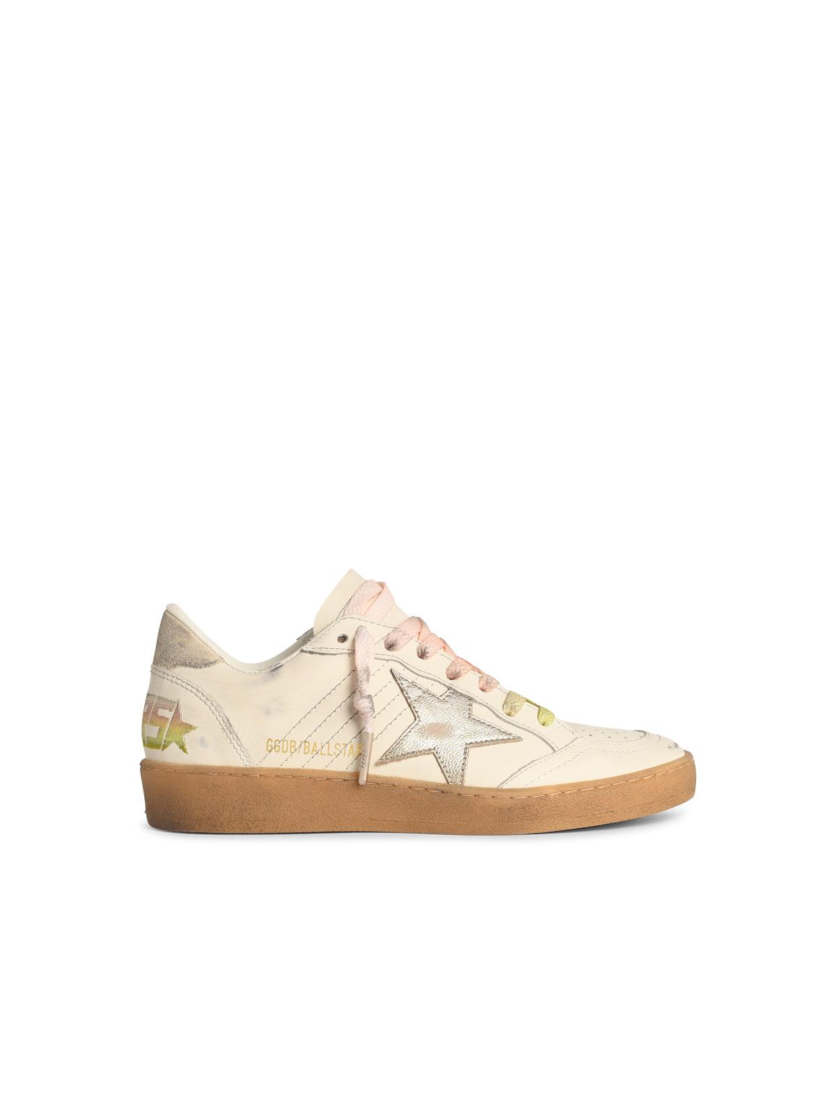 Golden Goose 'Ball-Star' White Leather Sneakers Women GOLDEN GOOSE