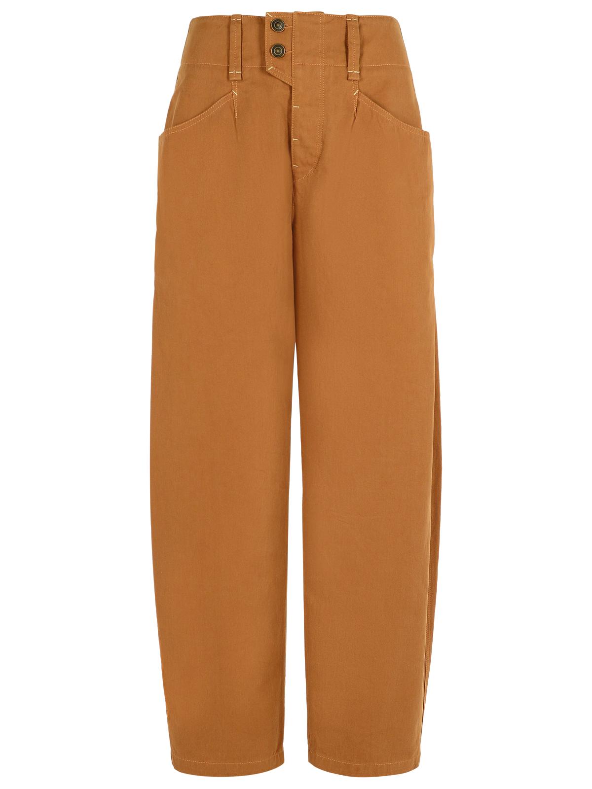Isabel Marant 'Oumaya' Cotton Cognac Pants Women ISABEL MARANT