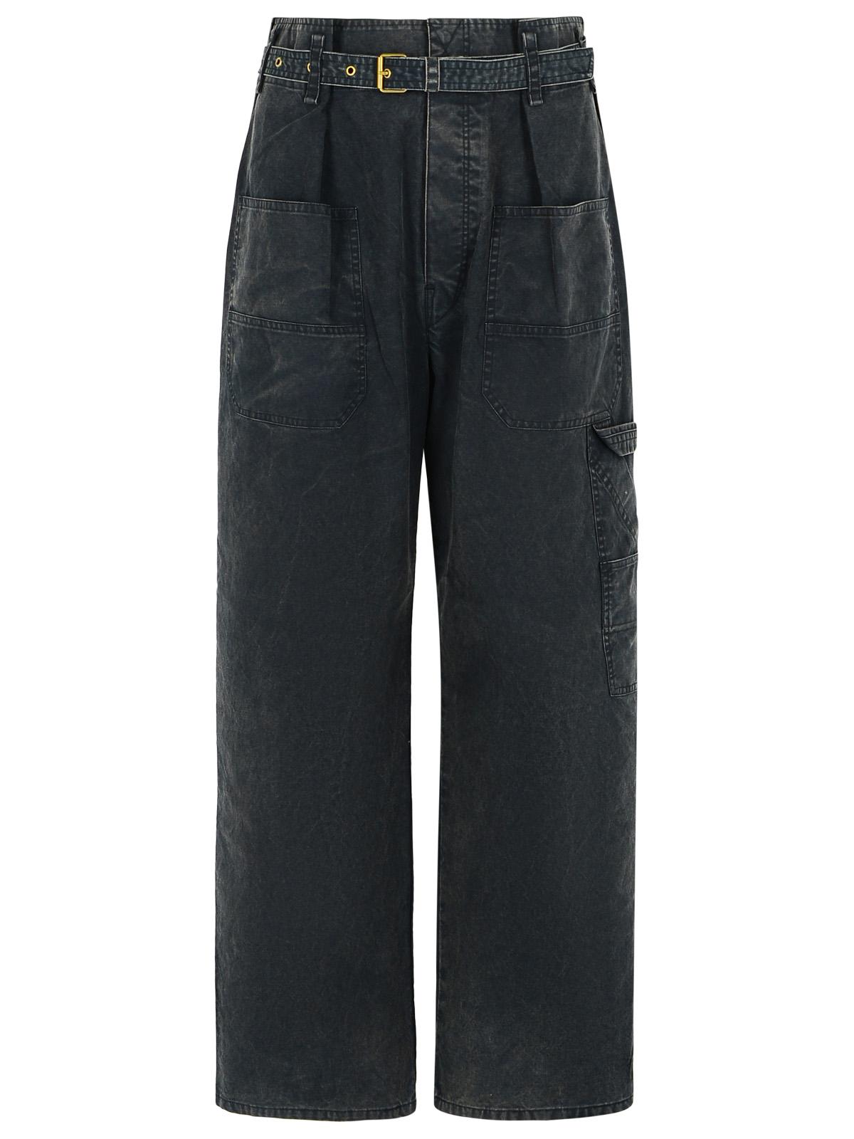 Isabel Marant Etoile Washed Black Cotton Trousers Women ISABEL MARANT ETOILE