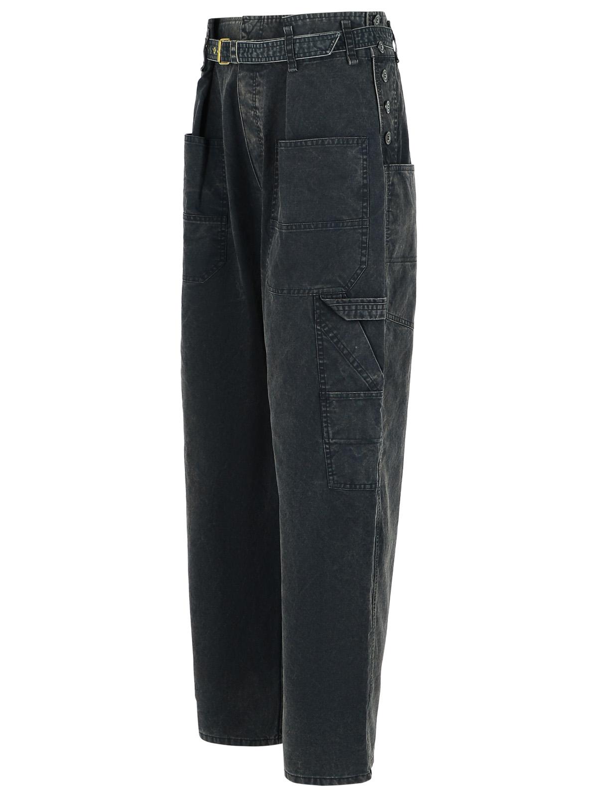 Isabel Marant Etoile Washed Black Cotton Trousers Women ISABEL MARANT ETOILE