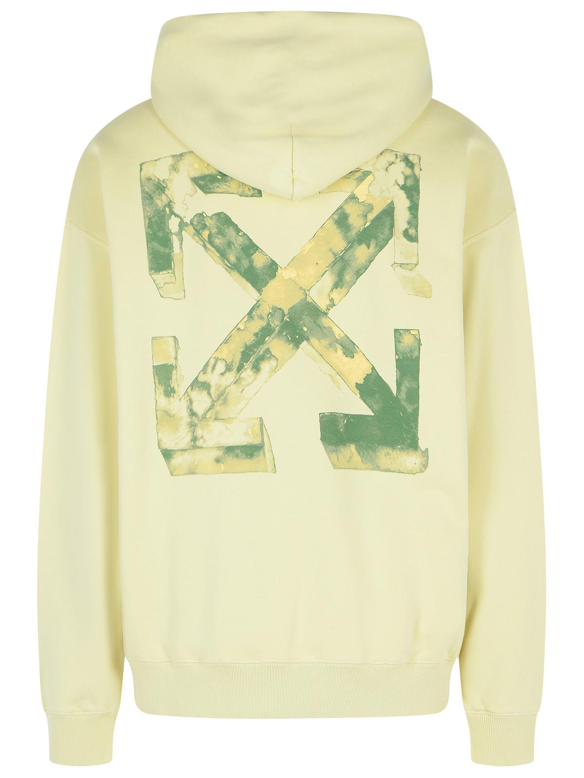 Off-White 'Cloudy Arrow' Ivory Cotton Sweatshirt Men OFF-WHITE