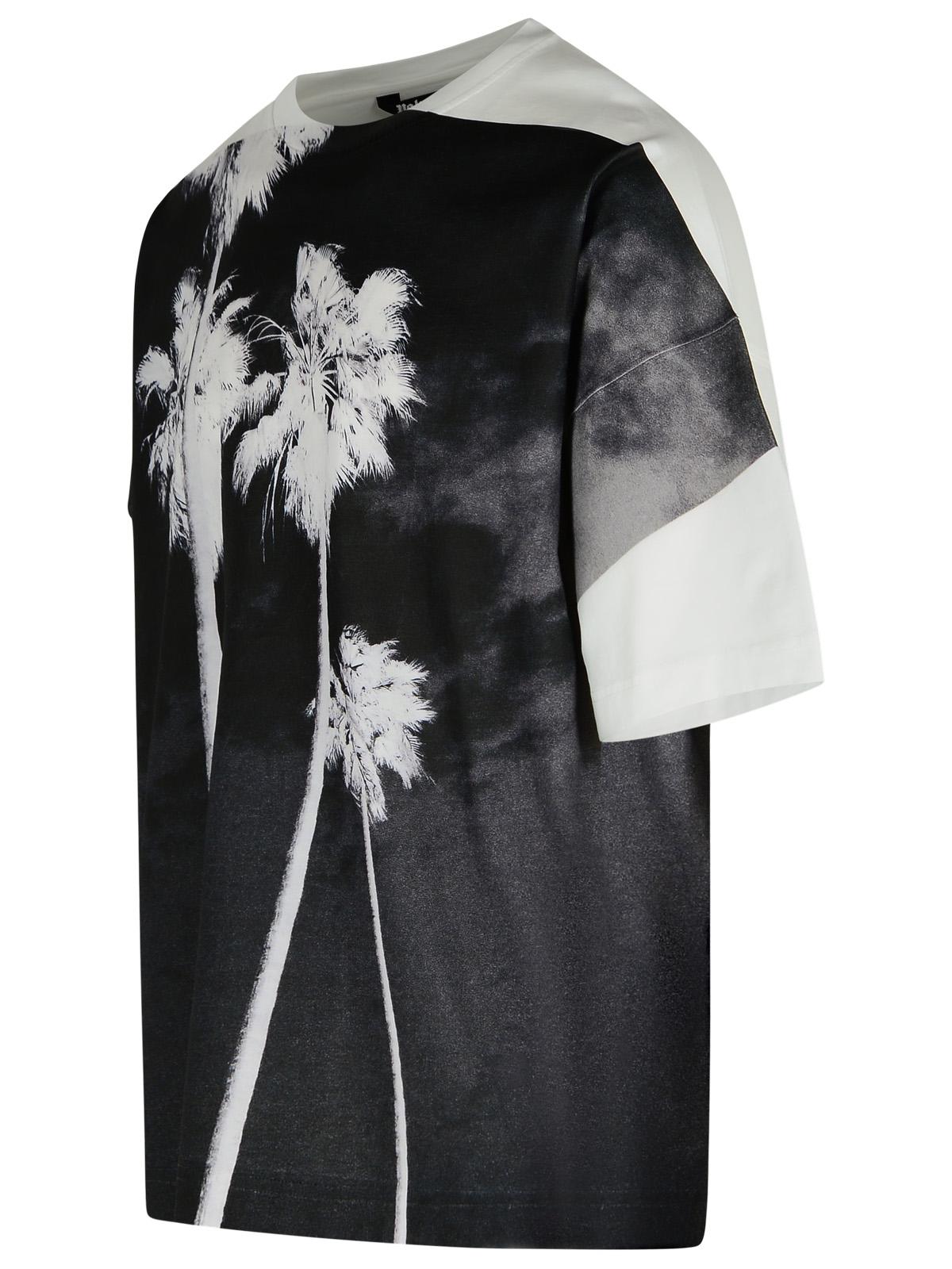 Palm Angels 'Dec. Palm Culture' White Cotton T-Shirt Men PALM ANGELS