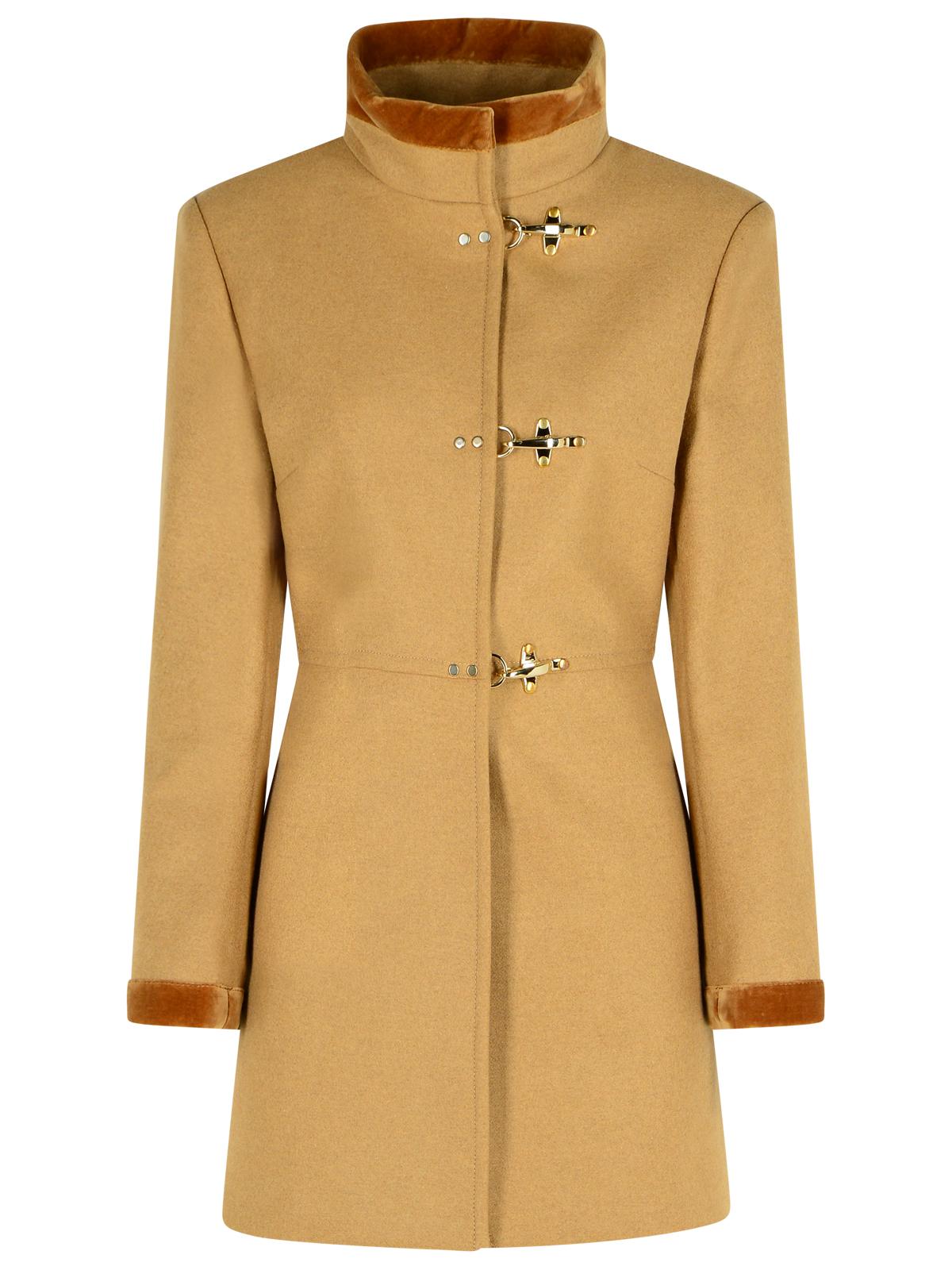 Fay Beige Wool Blend Coat Women