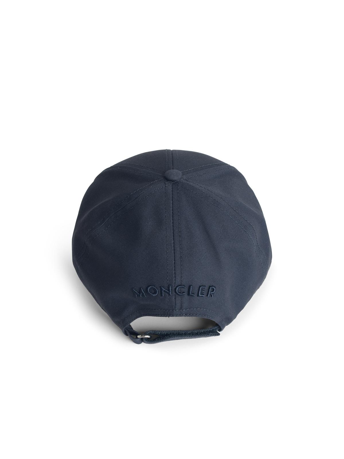 Moncler Blue Cotton Cap Men MONCLER