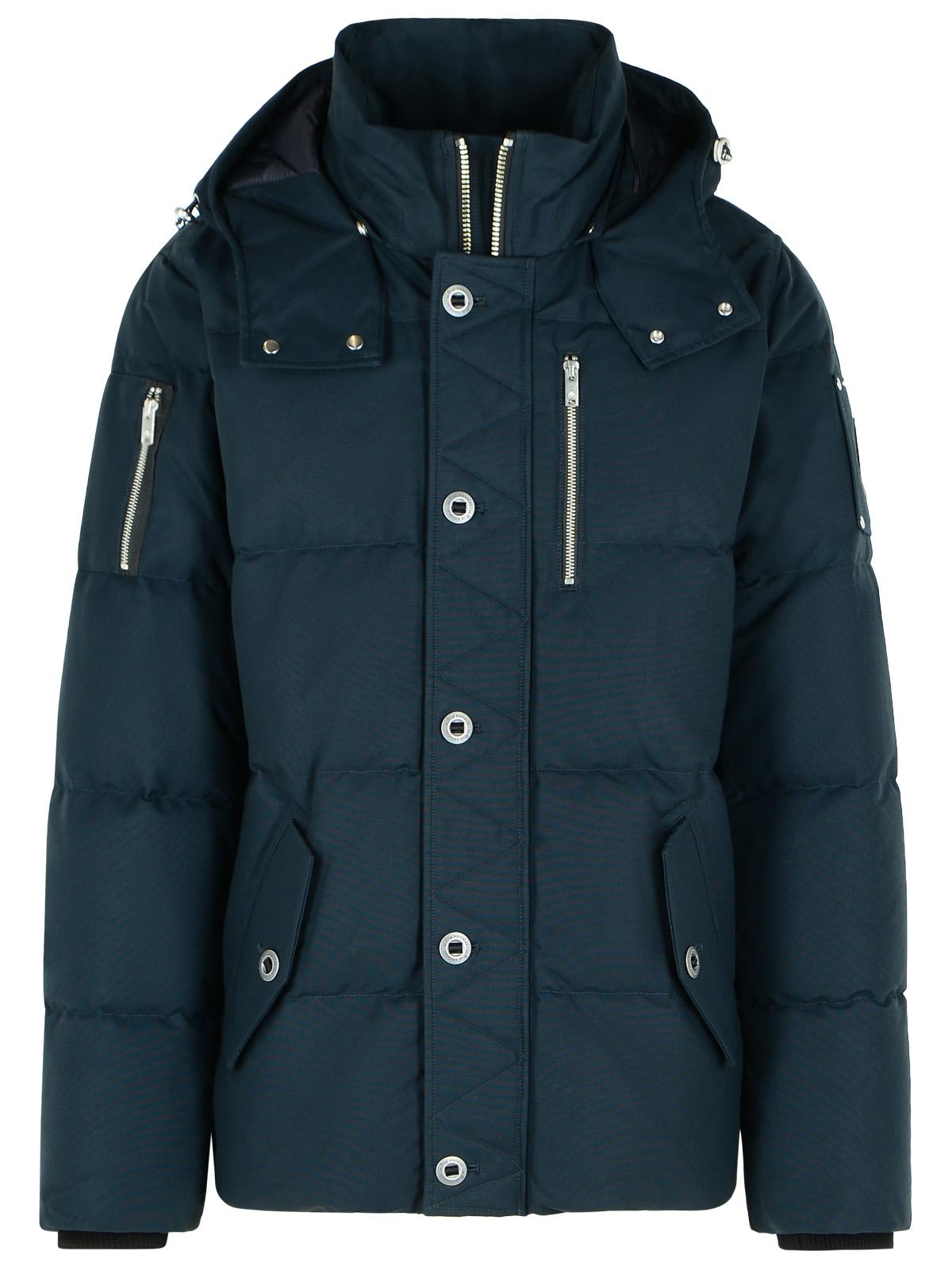 Moose Knuckles 'Original 3Q' Navy Cotton Blend Down Jacket Men MOOSE KNUCKLES