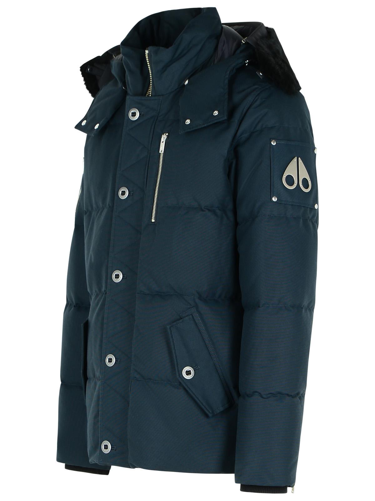 Moose Knuckles 'Original 3Q' Navy Cotton Blend Down Jacket Men MOOSE KNUCKLES