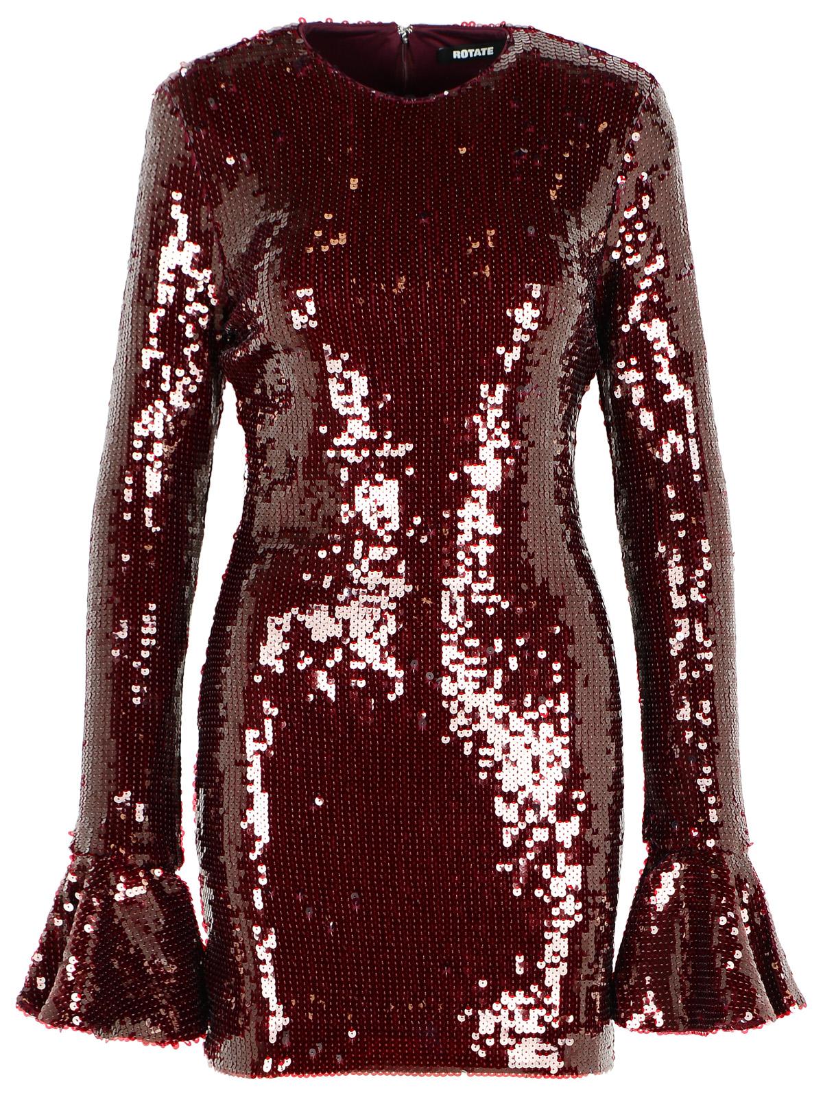Rotate 'Rositana' Burgundy Polyester Dress Women ROTATE