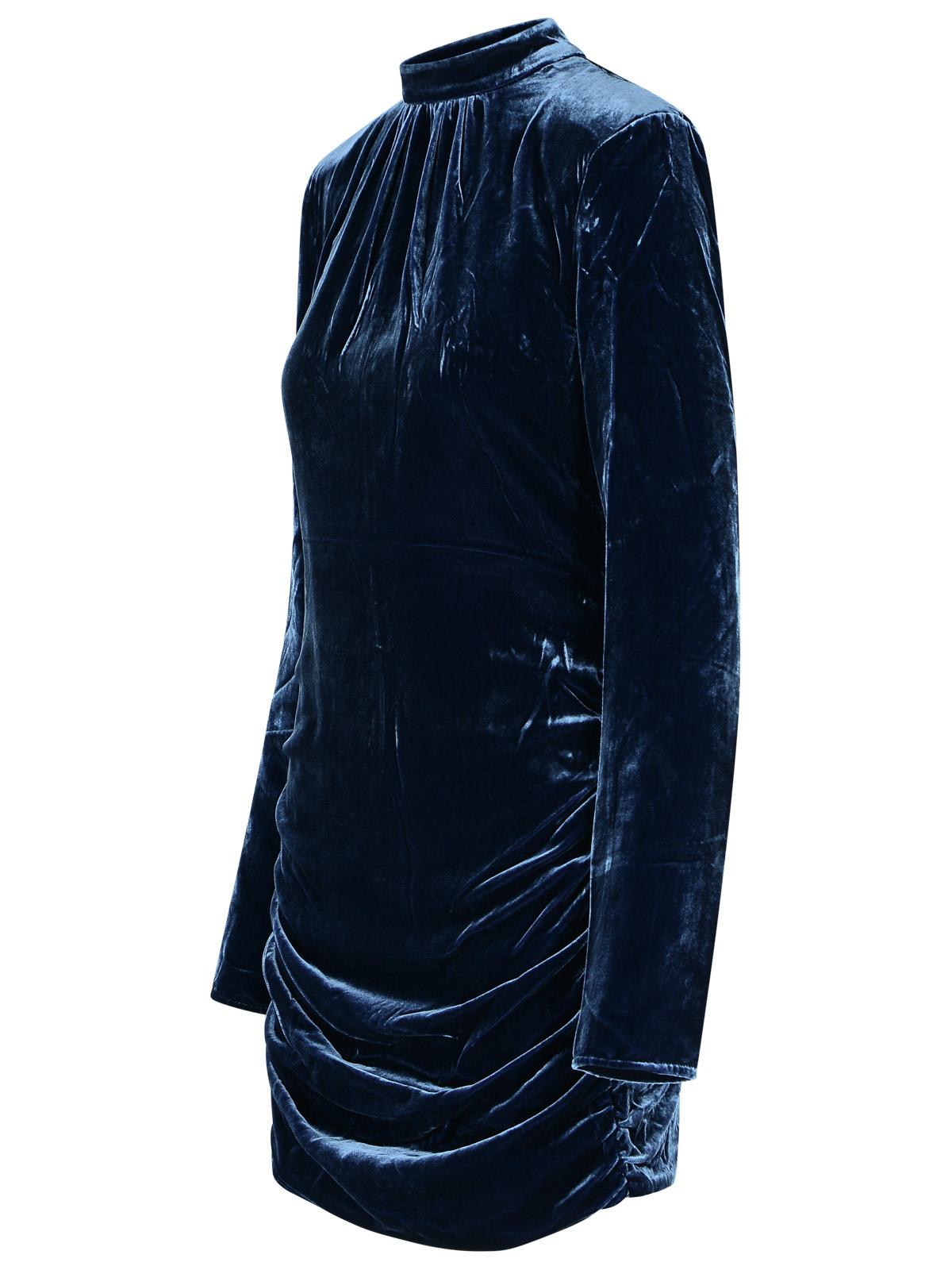 Rotate 'Vilma' Dress In Blue Silk Blend Women ROTATE