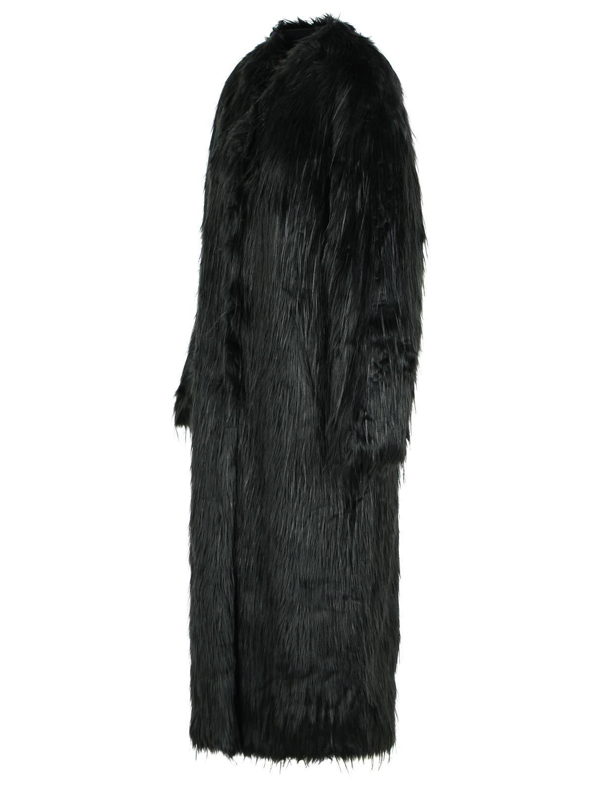 Stand Studio 'Carolina' Black Faux Fur Coat Women STAND STUDIO