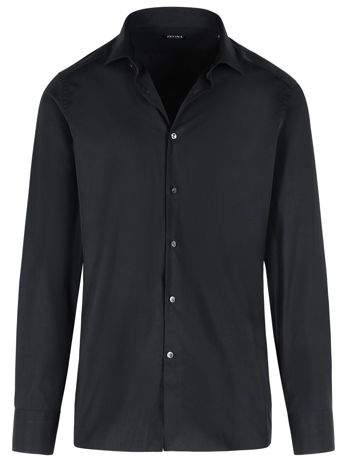 Zegna 'Trofeo' Black Cotton Shirt Men ZEGNA