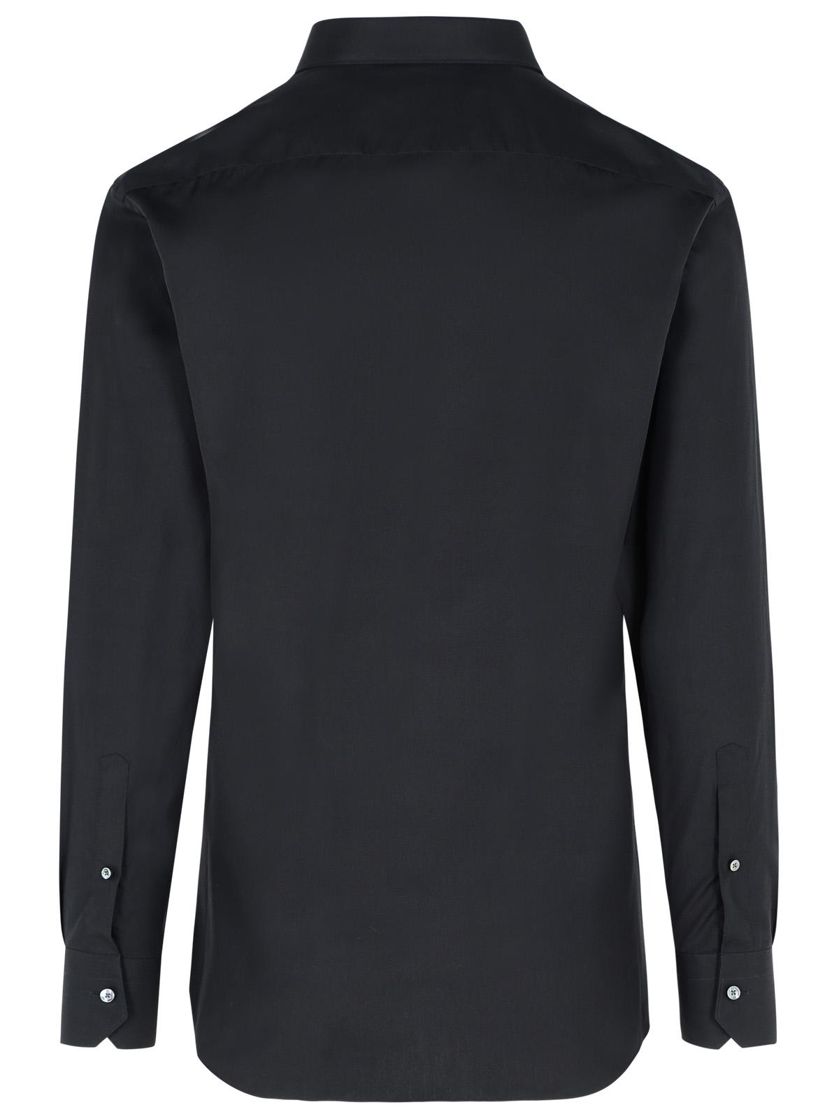 Zegna 'Trofeo' Black Cotton Shirt Men ZEGNA