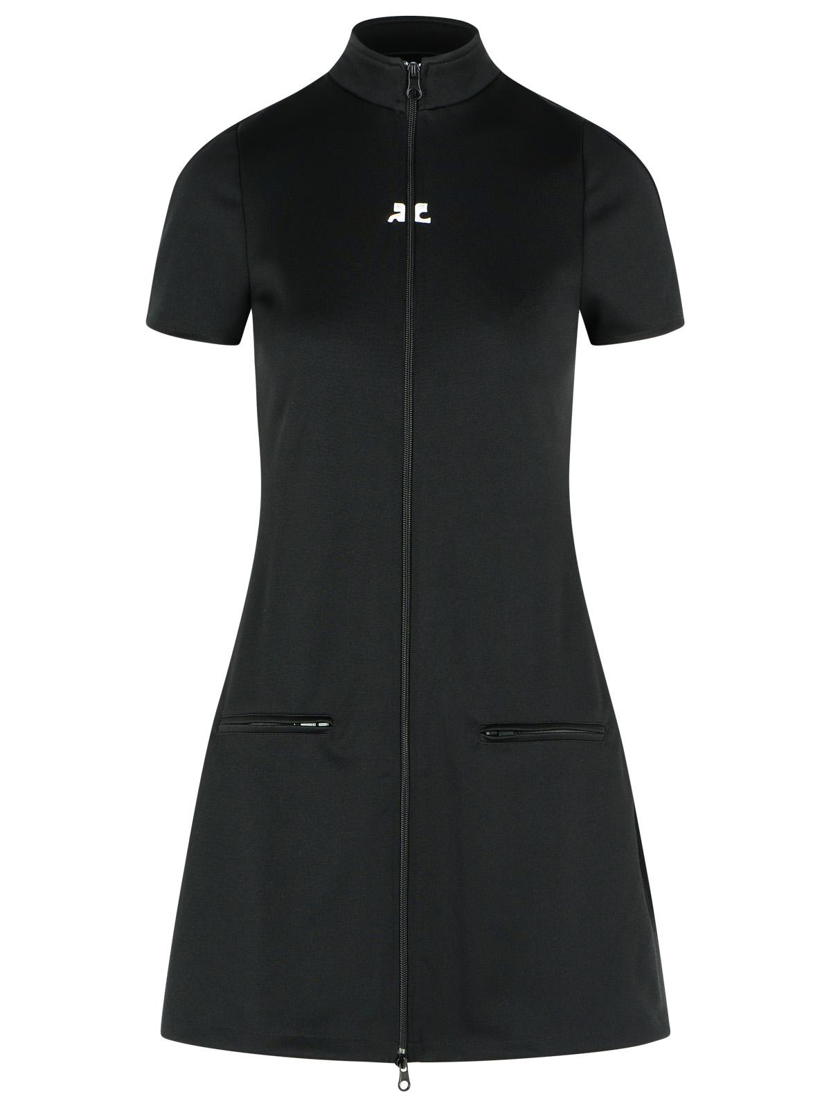 Courreges 'Interlock' Black Polyester Dress Women COURREGES