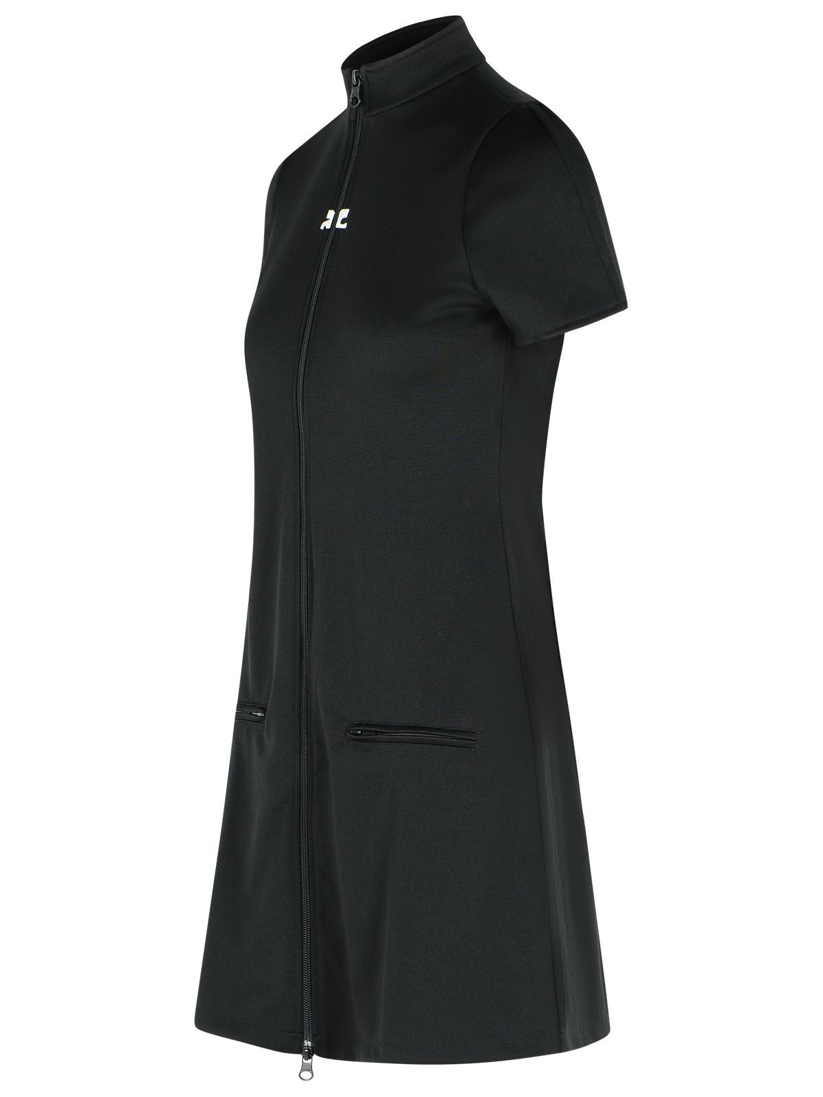 Courreges 'Interlock' Black Polyester Dress Women COURREGES