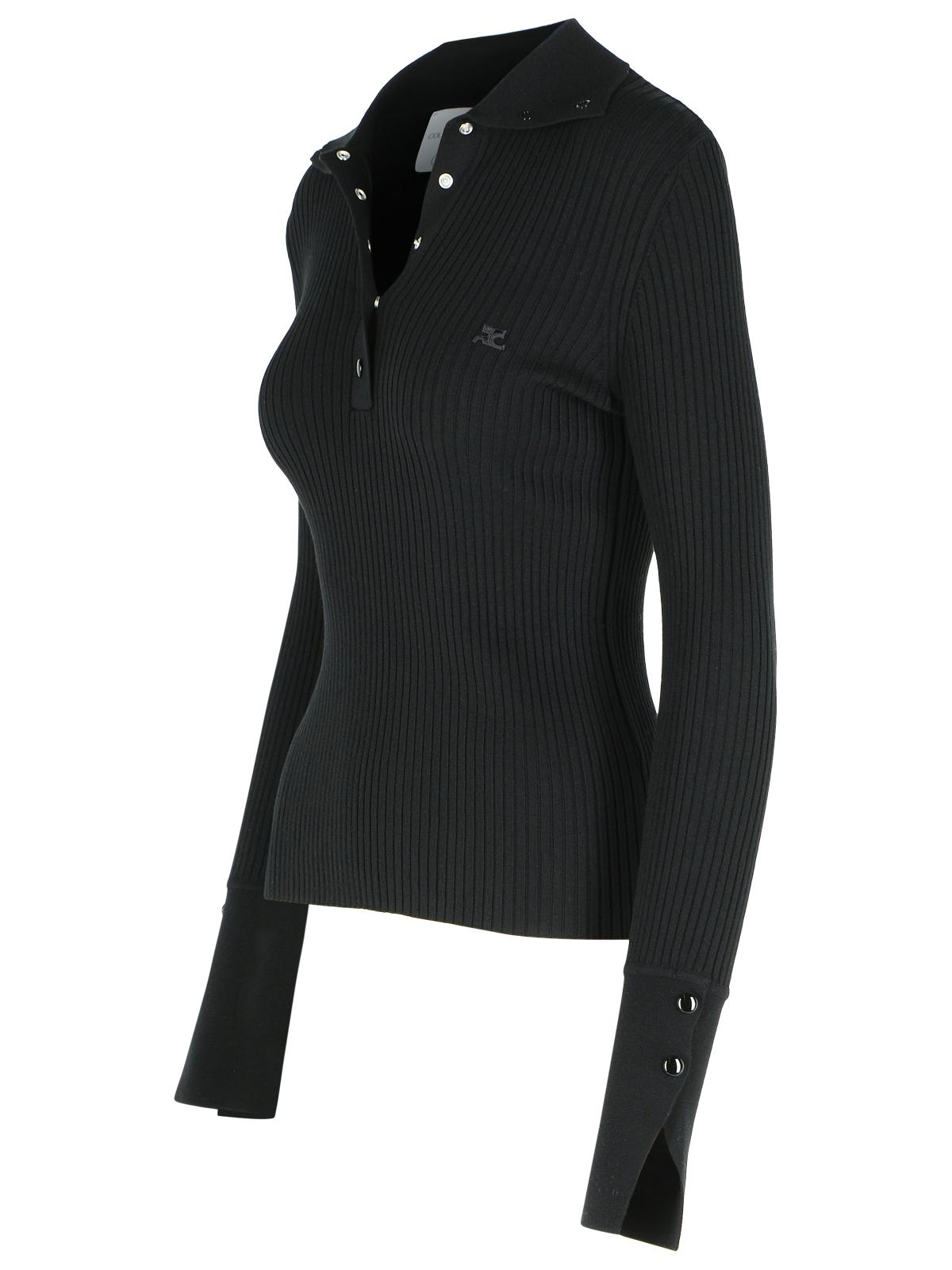 Courreges Black Polyester Blend Sweater Women COURREGES