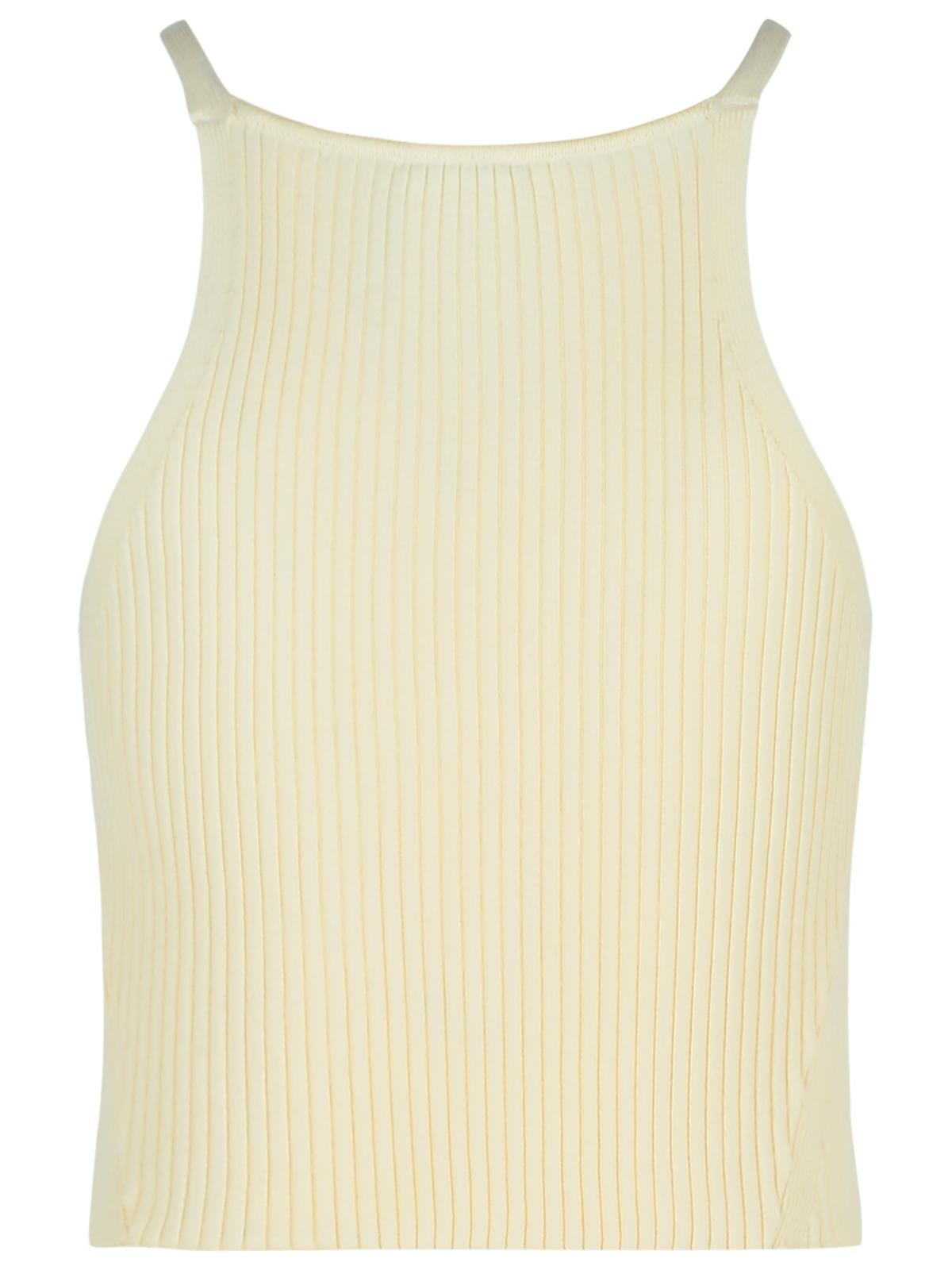 Courreges Ivory Viscose Blend Top Women COURREGES