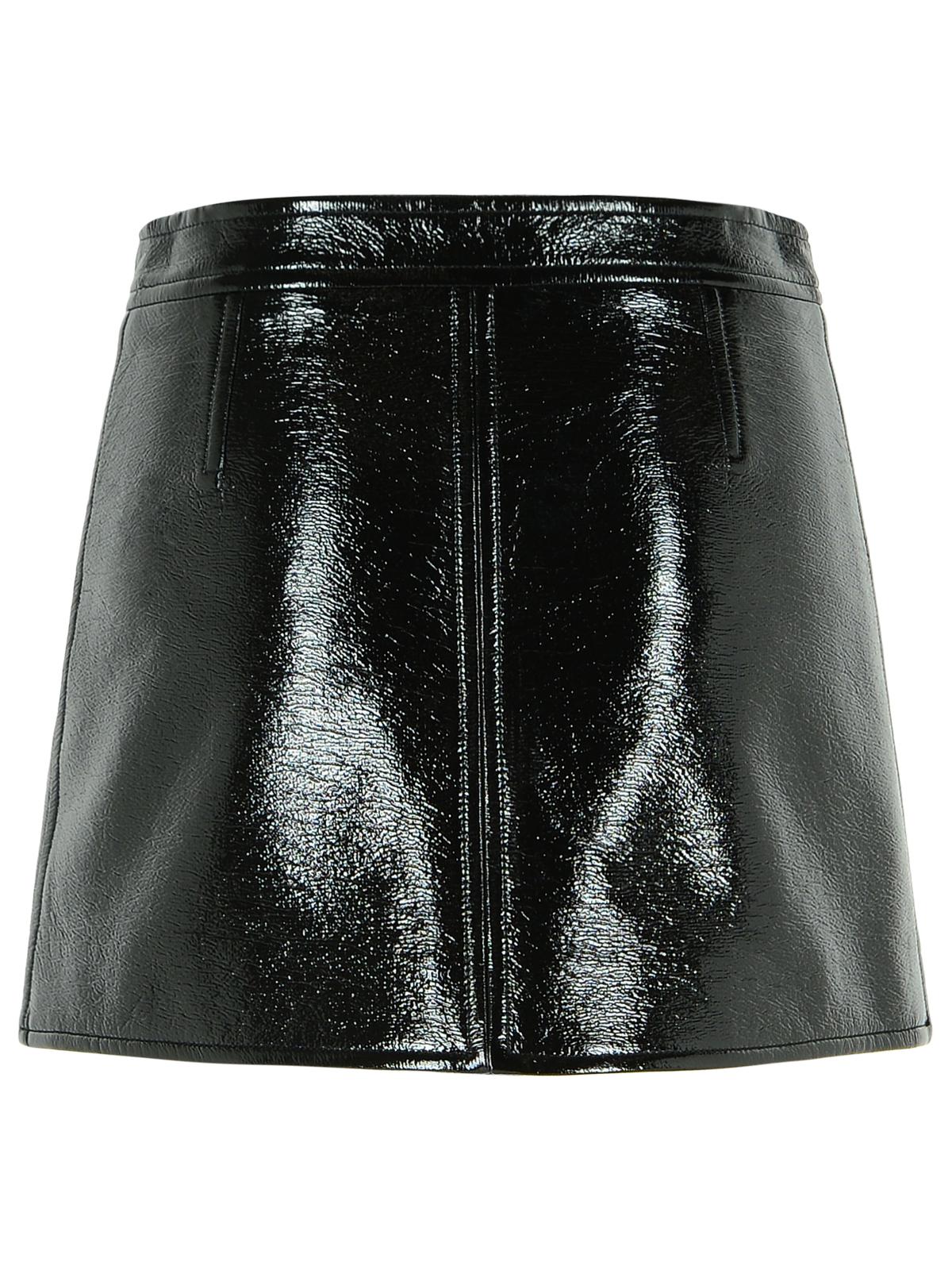 Courreges 'Reedition' Black Cotton Blend Miniskirt Women COURREGES